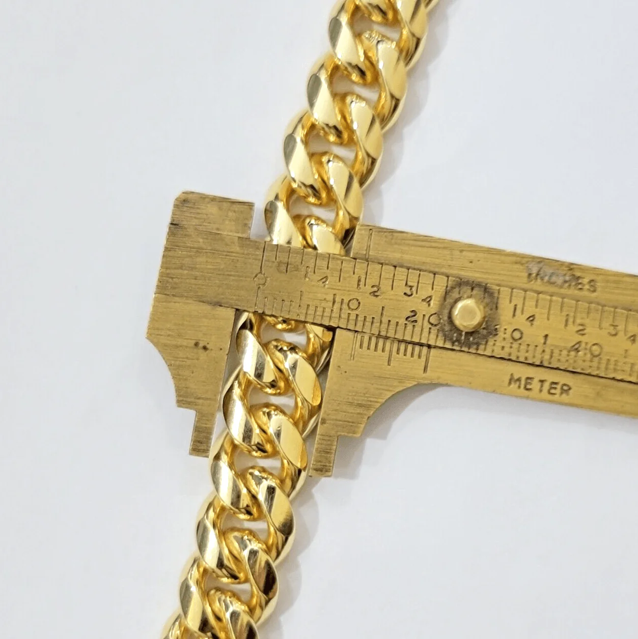 Real 10k Gold Bracelet Solid Miami Cuban Link 12mm 8" Inch Box Clasp , Mens 10KT - Image 3
