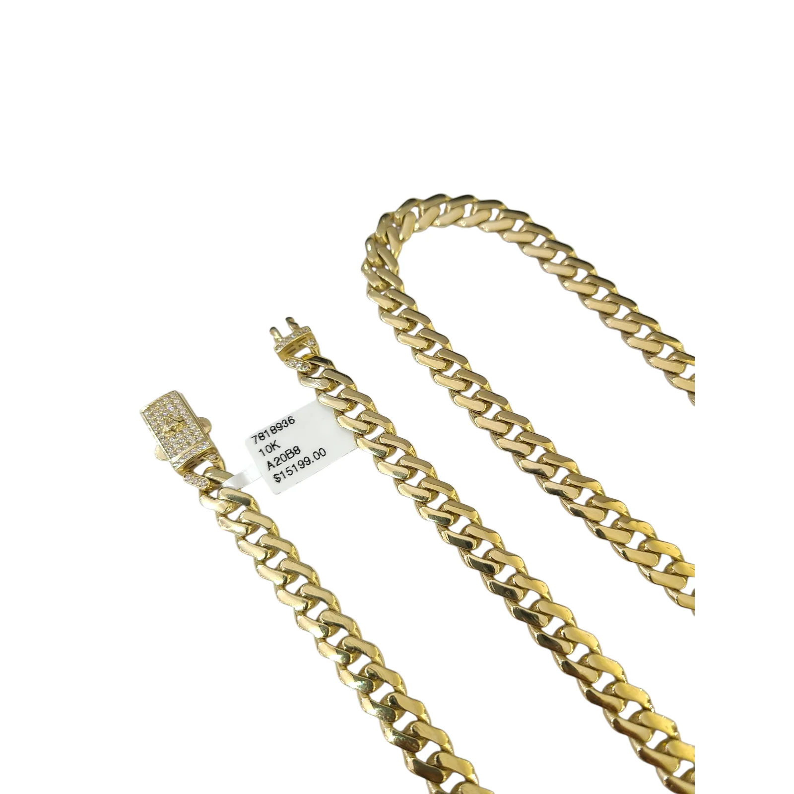 Real 10k Gold Chain 7mm Monaco Cuban Link Necklace 24'' Men's 10kt Yellow Gold - Image 2