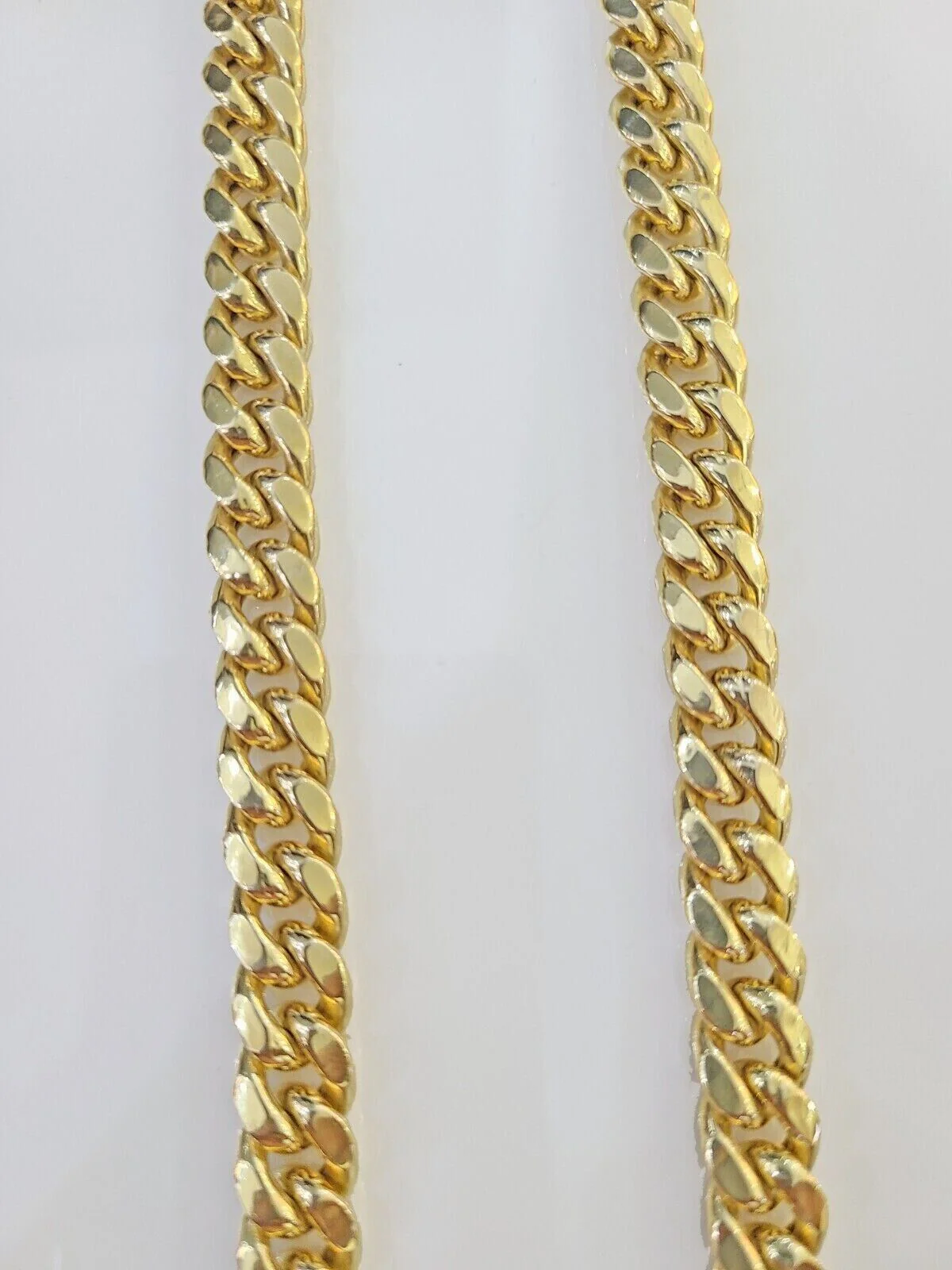 Real 10k Gold Chain 9mm 22 Inch Miami Cuban Link Necklace Strong Mens 10KT Gold - Image 5