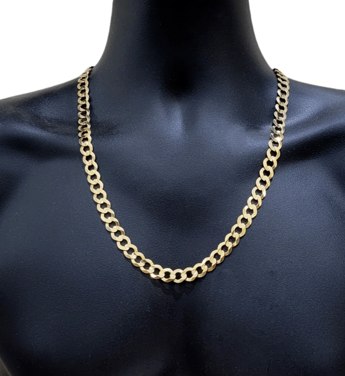 Real 10k Gold Chain Cuban Curb Link 18 Inch 10mm Solid 10kt Yellow Gold Necklace - Image 6