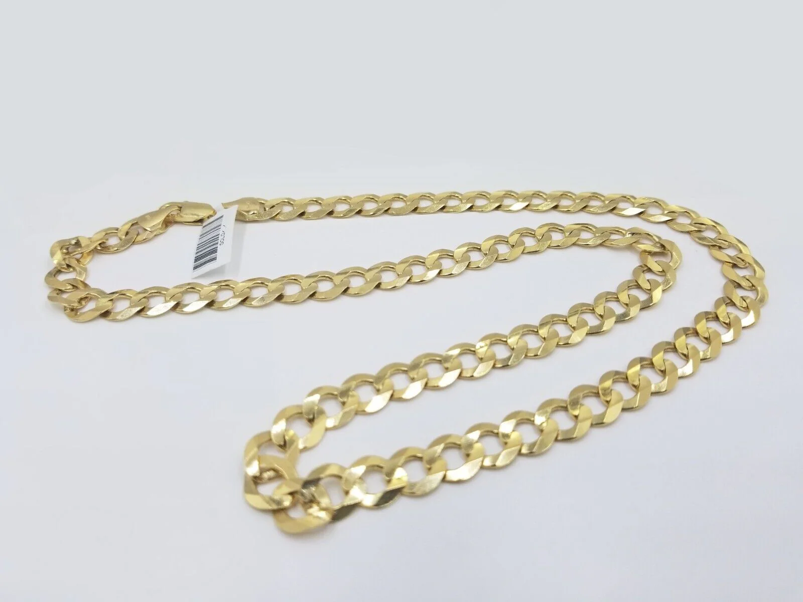 Real 10k Gold Chain Cuban Curb Link 20 Inch 10mm Solid 10kt Yellow Gold Necklace - Image 7