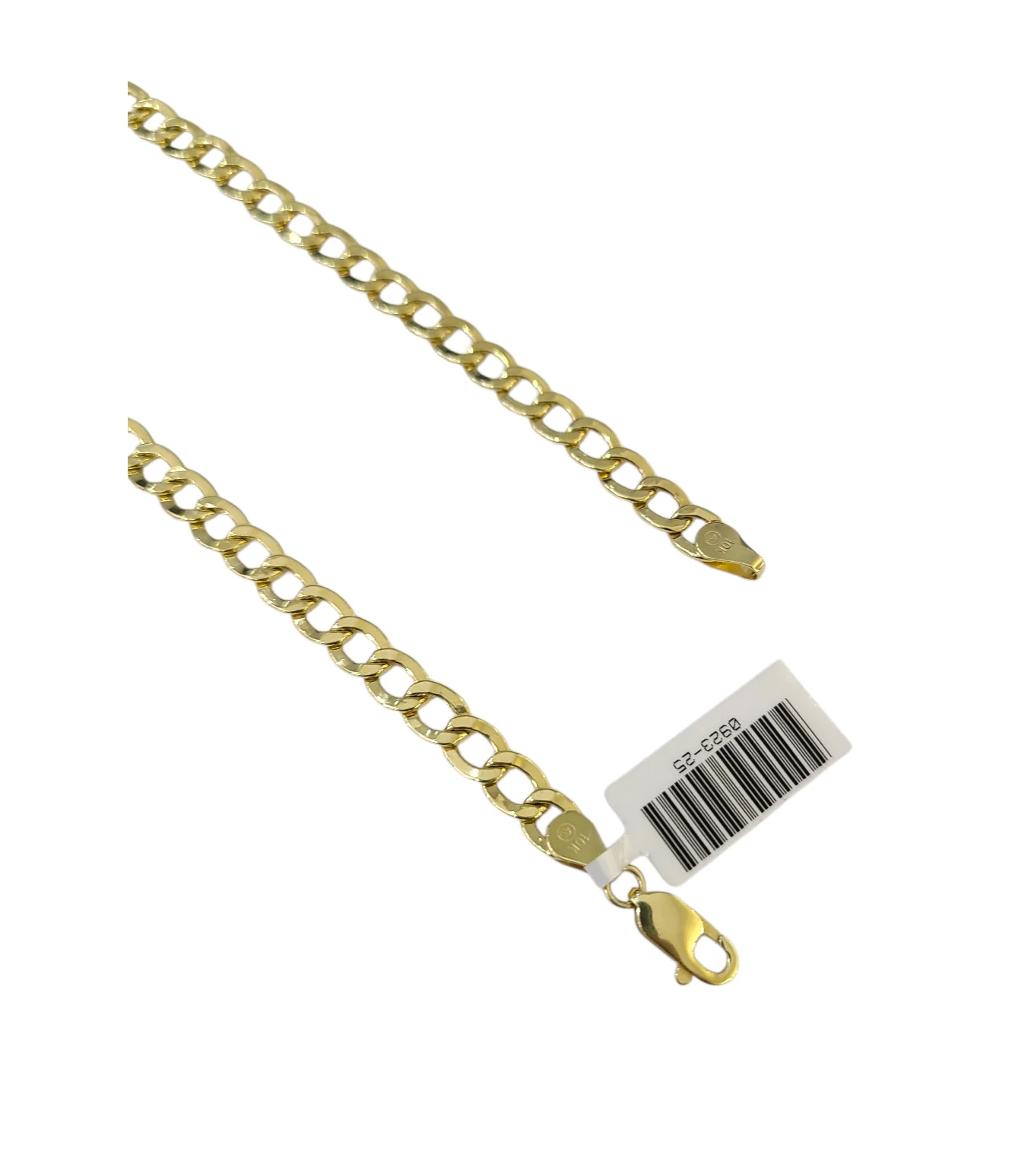 Real 10k Gold Chain Cuban Curb Link 20 Inch 5.5mm 10kt Yellow Gold Necklace - Image 4