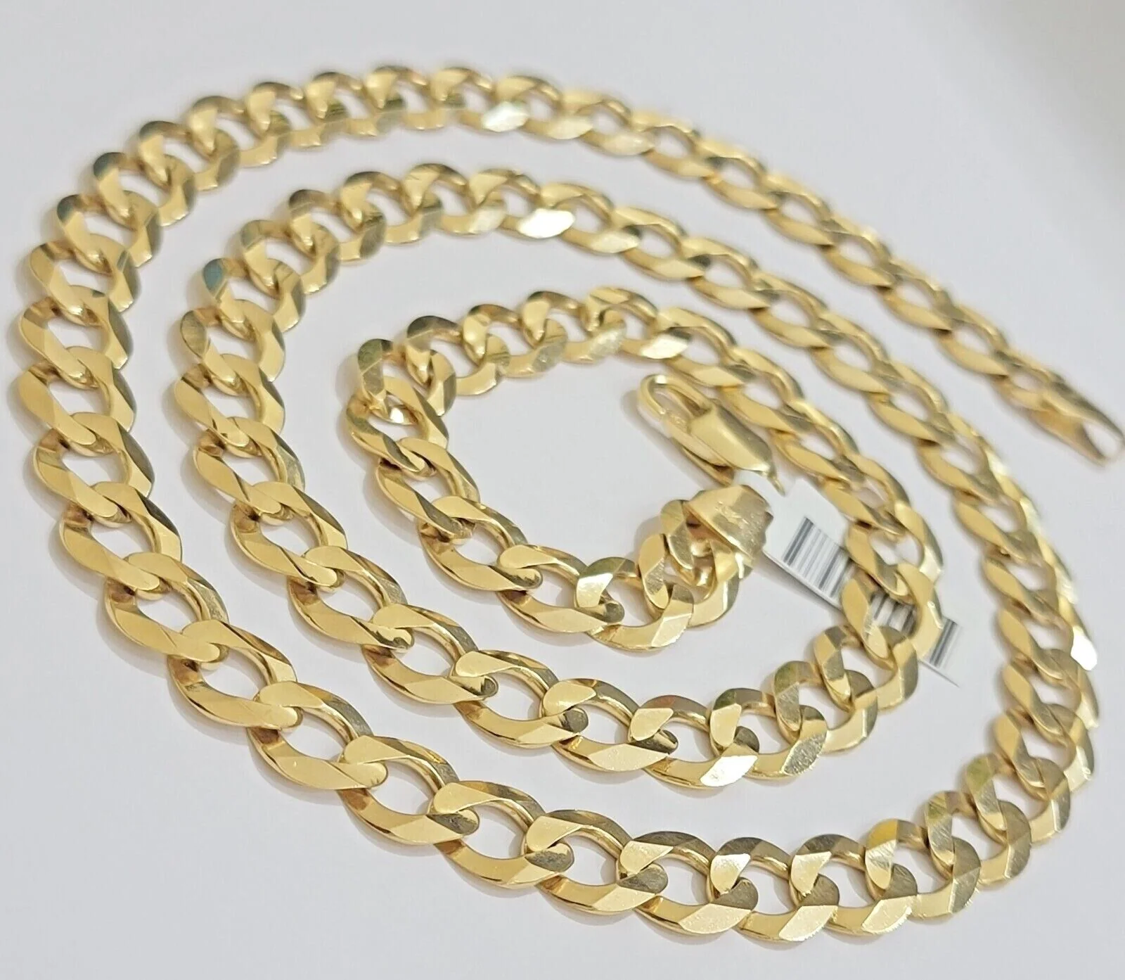 Real 10k Gold Chain Cuban Curb Link 9mm 18 in - 30 Inch Mens Solid 10kt Yellow - Image 11