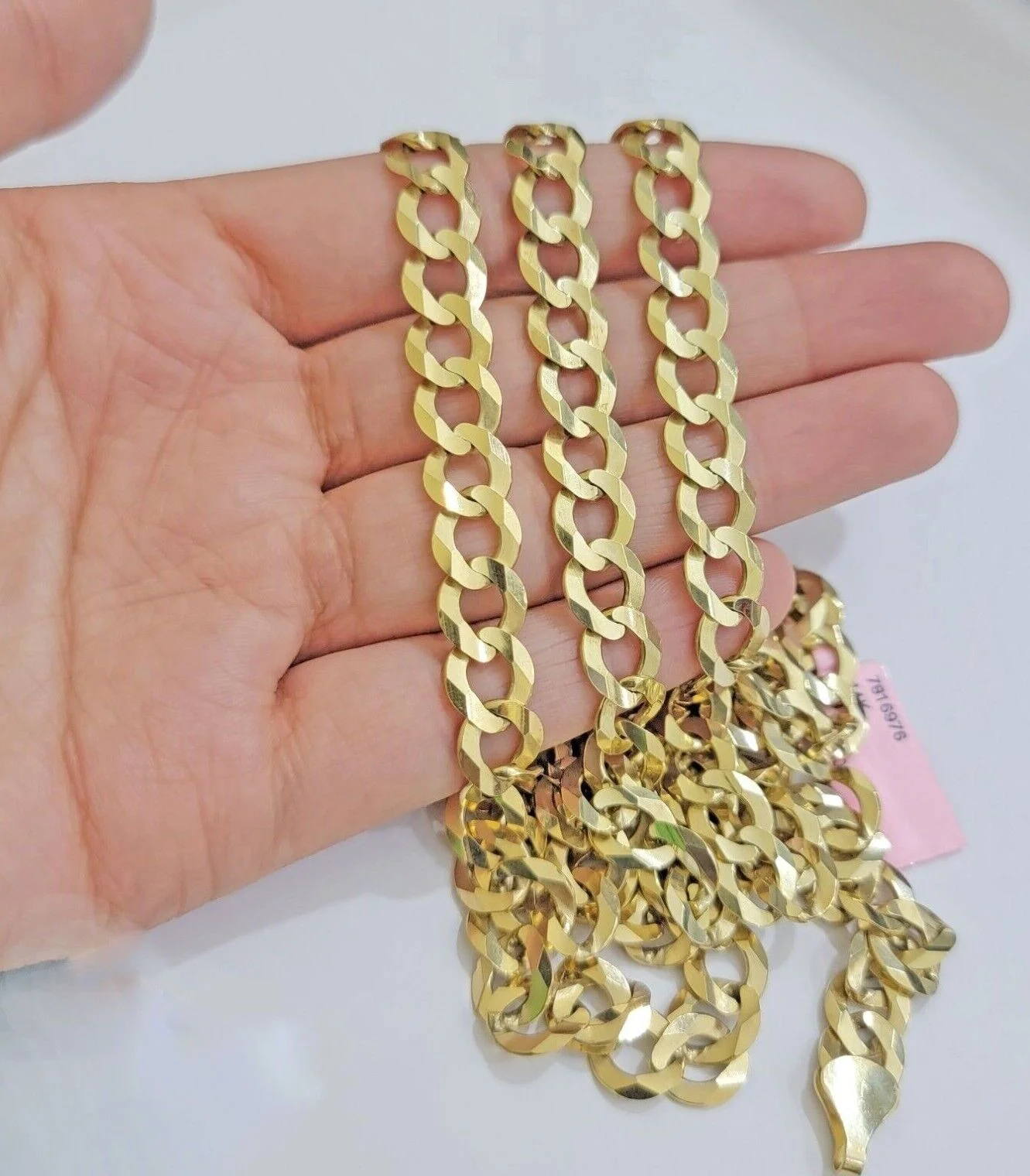 Real 10k Gold Chain Cuban Curb Link 9mm 18 in - 30 Inch Mens Solid 10kt Yellow - Image 6