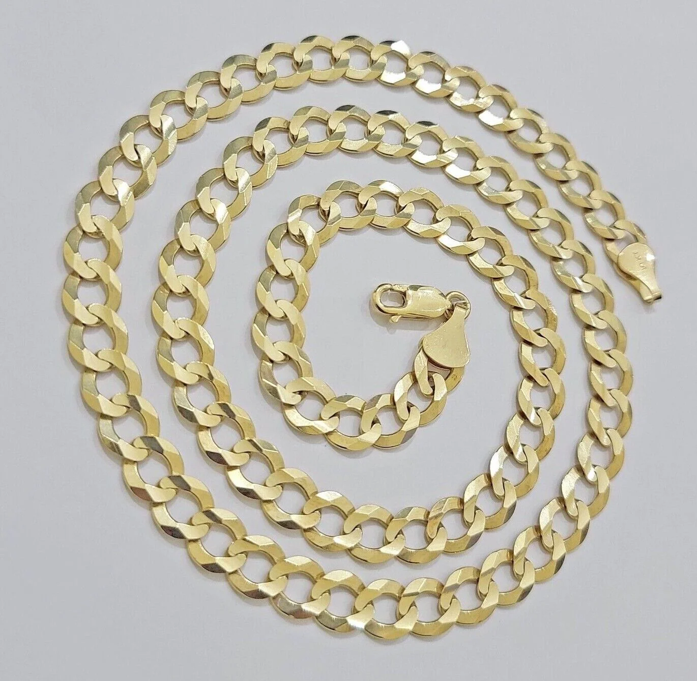 Real 10k Gold Chain Cuban Curb Link 9mm 18 in - 30 Inch Mens Solid 10kt Yellow - Image 7