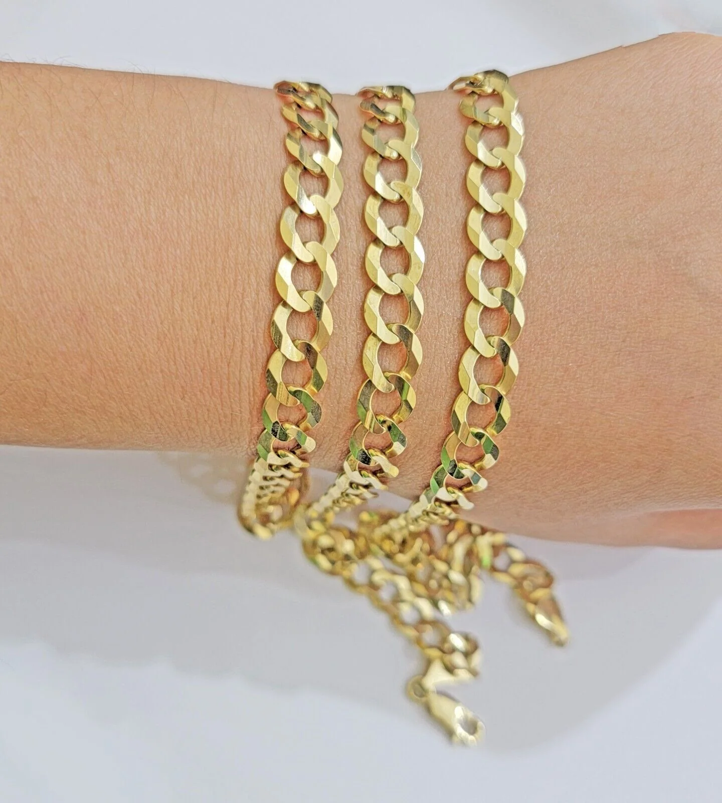 Real 10k Gold Chain Cuban Curb Link 9mm 18 in - 30 Inch Mens Solid 10kt Yellow - Image 8