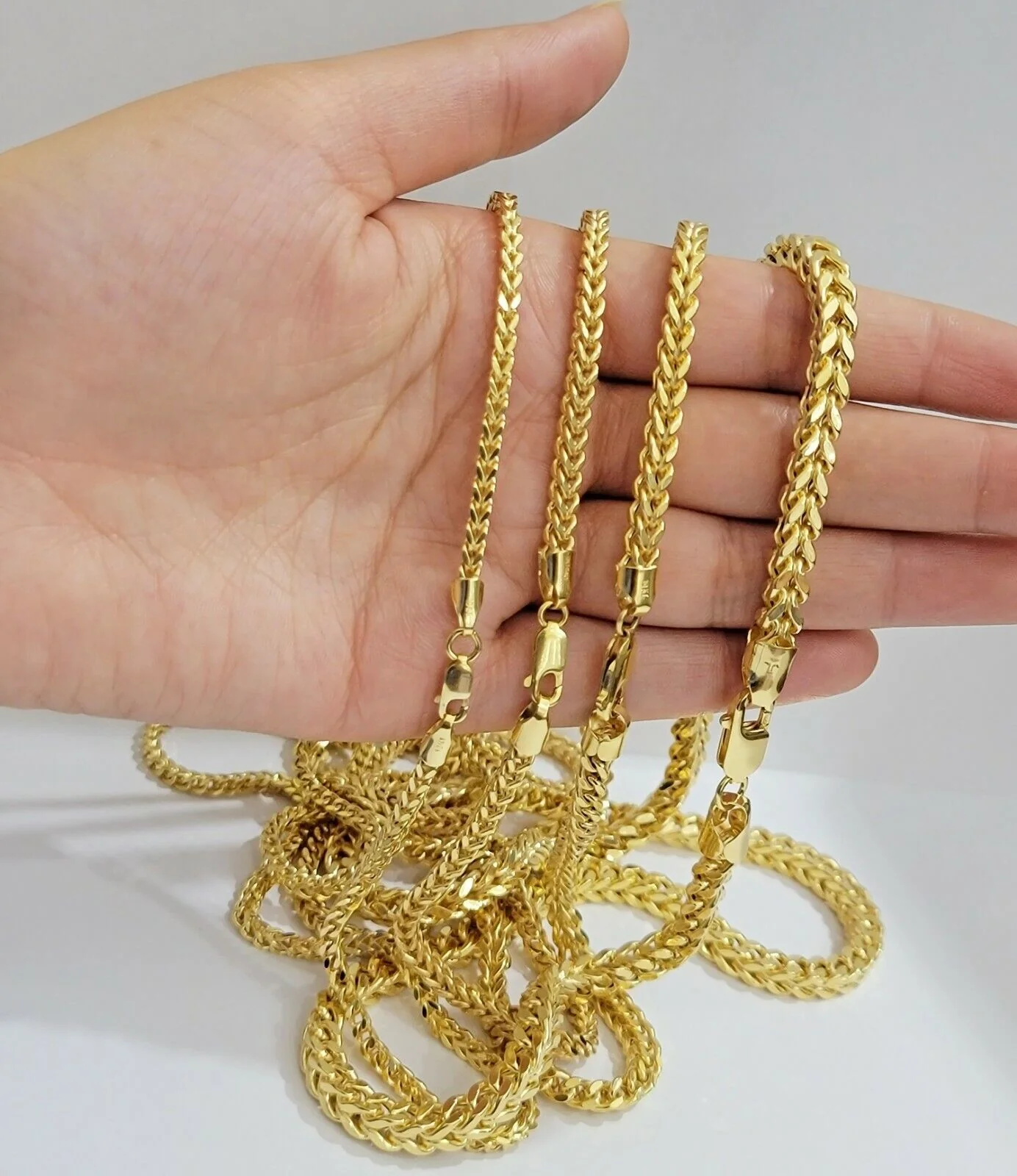 Real 10k Gold Chain Franco Mens Necklace 20"-28" Inch 3mm-5mm 10kt Yellow,STRONG - Image 7