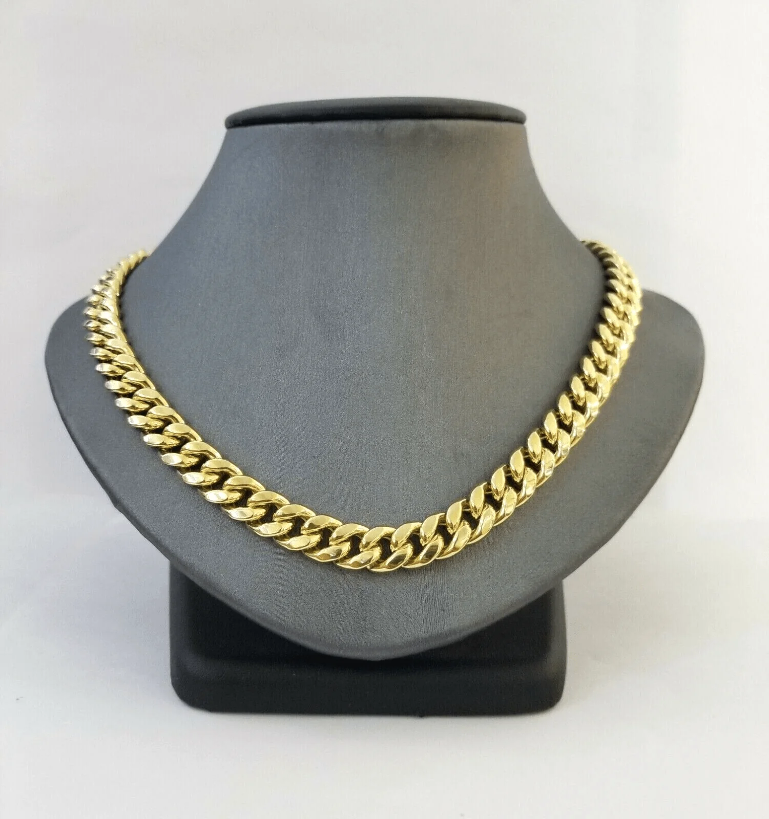 Real 10k Gold Chain Necklace 9mm 24 Inch Miami Cuban Link Strong Men's 10KT Gold - Image 7