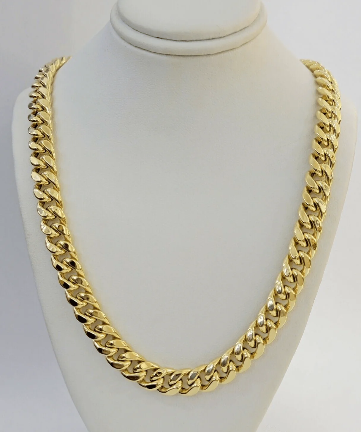 Real 10k Gold Chain Necklace 9mm 26 Inch Miami Cuban Link Strong Men's 10KT Gold - Image 3