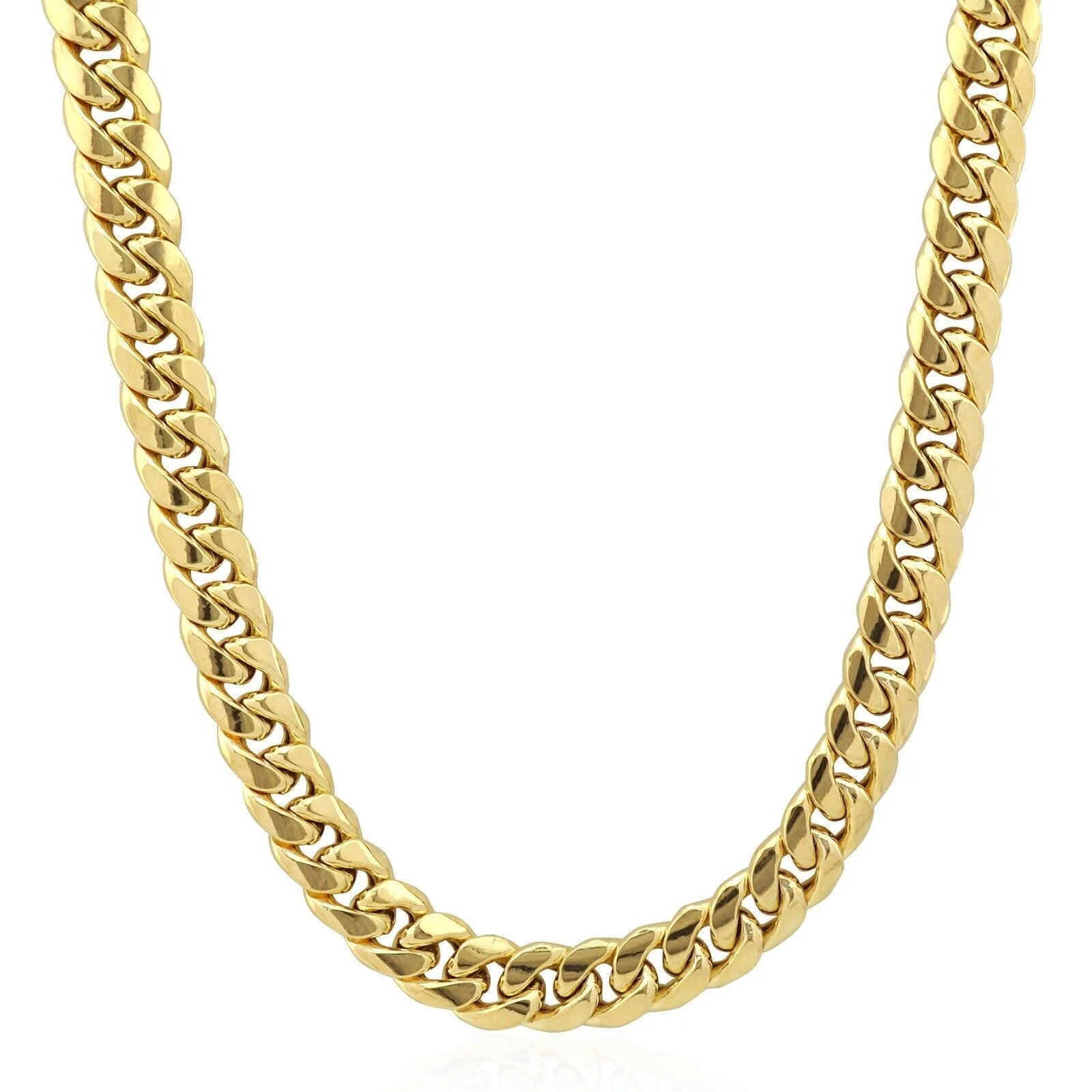 Real 10k Gold Chain Necklace 9mm 28 Inch Miami Cuban Link Strong Men's 10KT Gold - Image 3