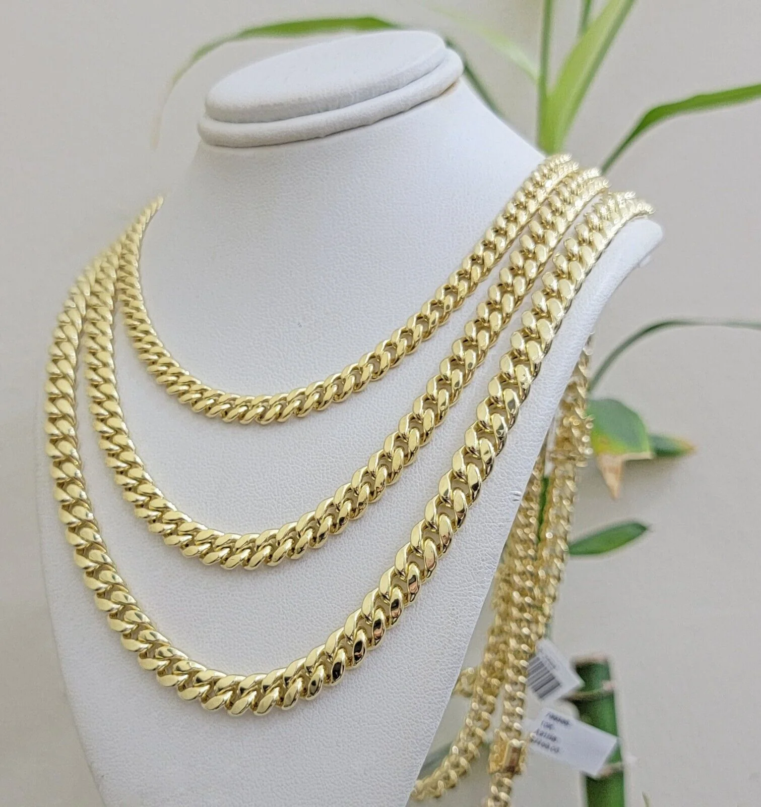 Real 10k Gold Chain Necklace Miami Cuban Link 20 - 30 Inch Mens 10KT 6mm 7mm 8mm - Image 6