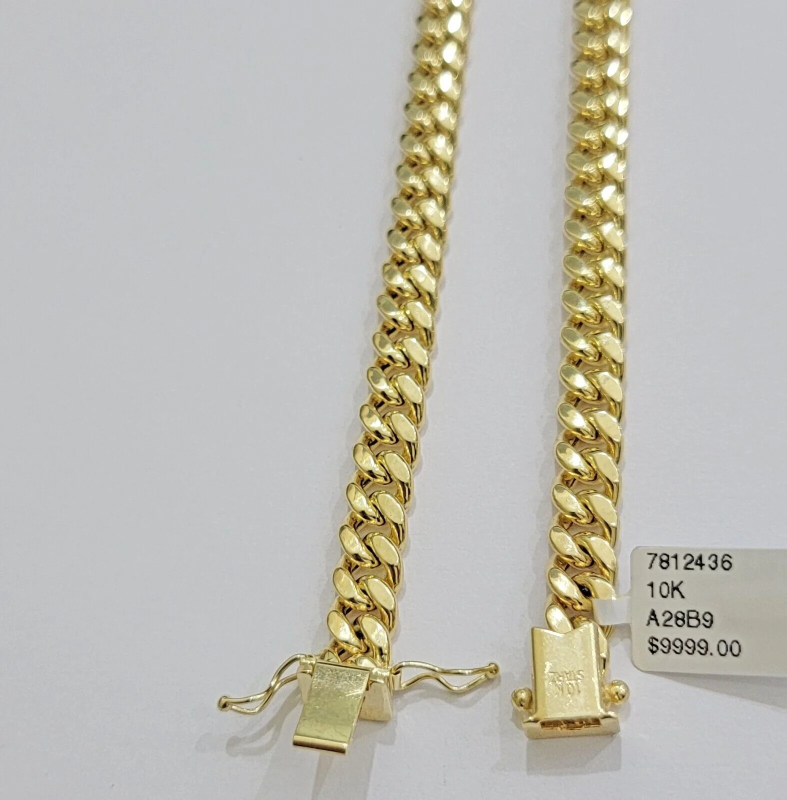 Real 10k Gold Chain Necklace Miami Cuban Link 20 - 30 Inch Men's 10KT 7mm - Image 6