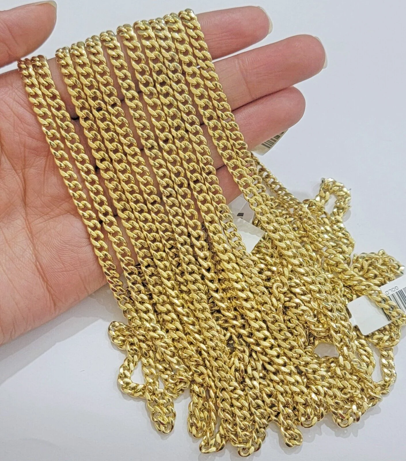 Real 10k Gold chain Necklace Miami Cuban Link 5mm 16"-28" 10kt Yellow Men Women - Image 7