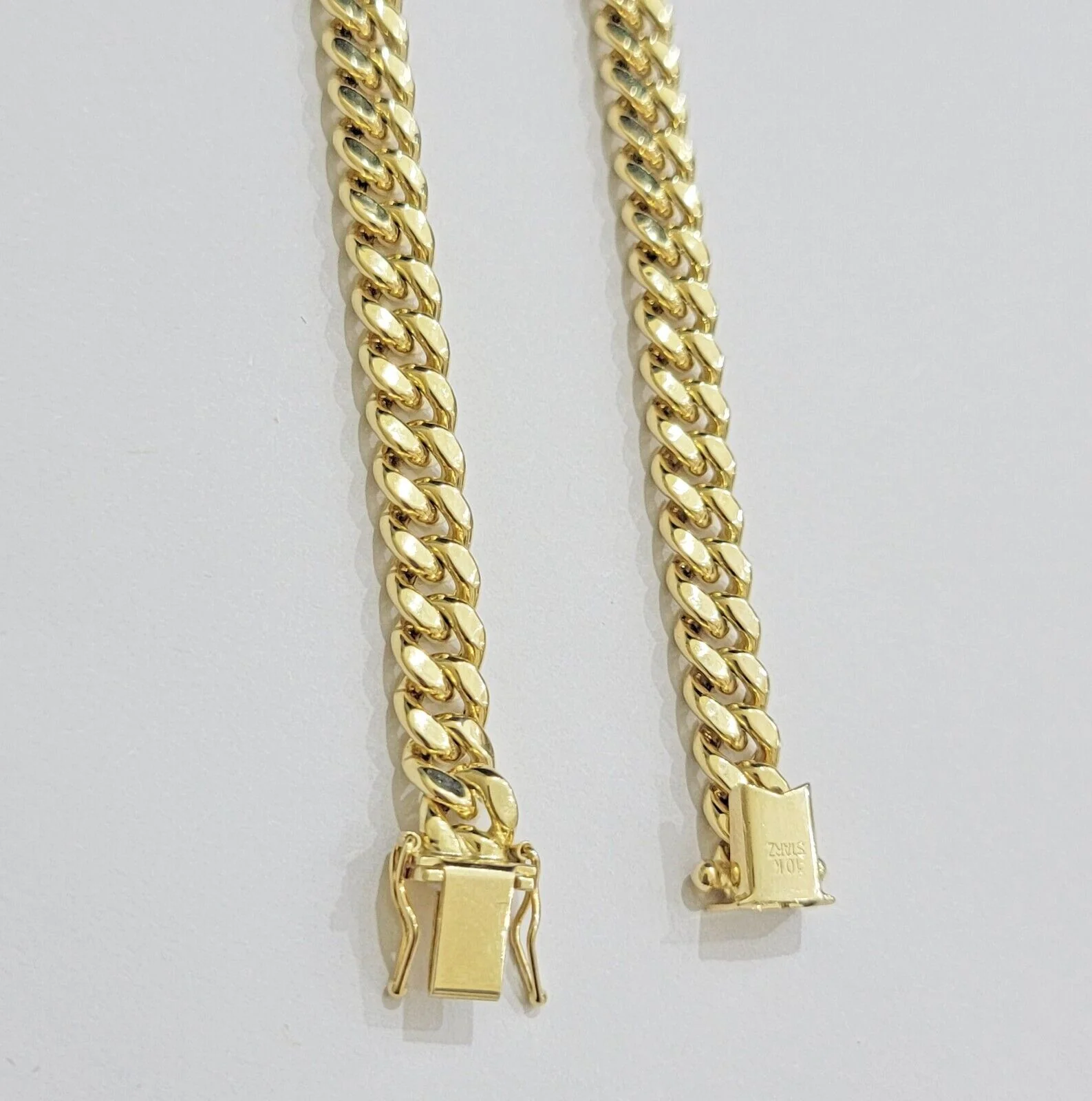 Real 10k Gold Chain Necklace Miami Cuban Link 7mm 18" - 30 Inch Mens 10kt Yellow - Image 10