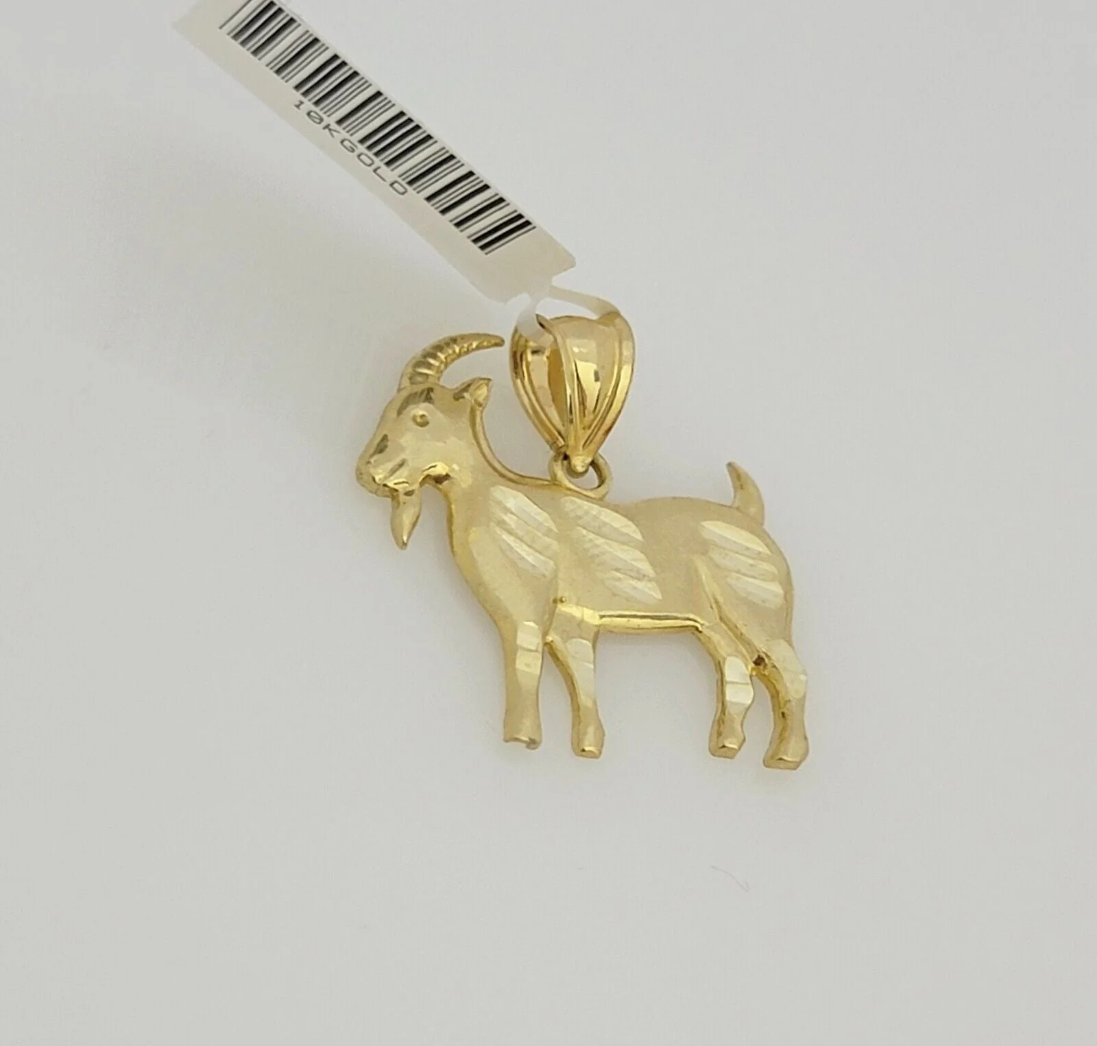 Real 10k Gold Chain Pendant SET Franco Necklace GOAT Charm 2.5mm 18"-24 Inch - Image 7