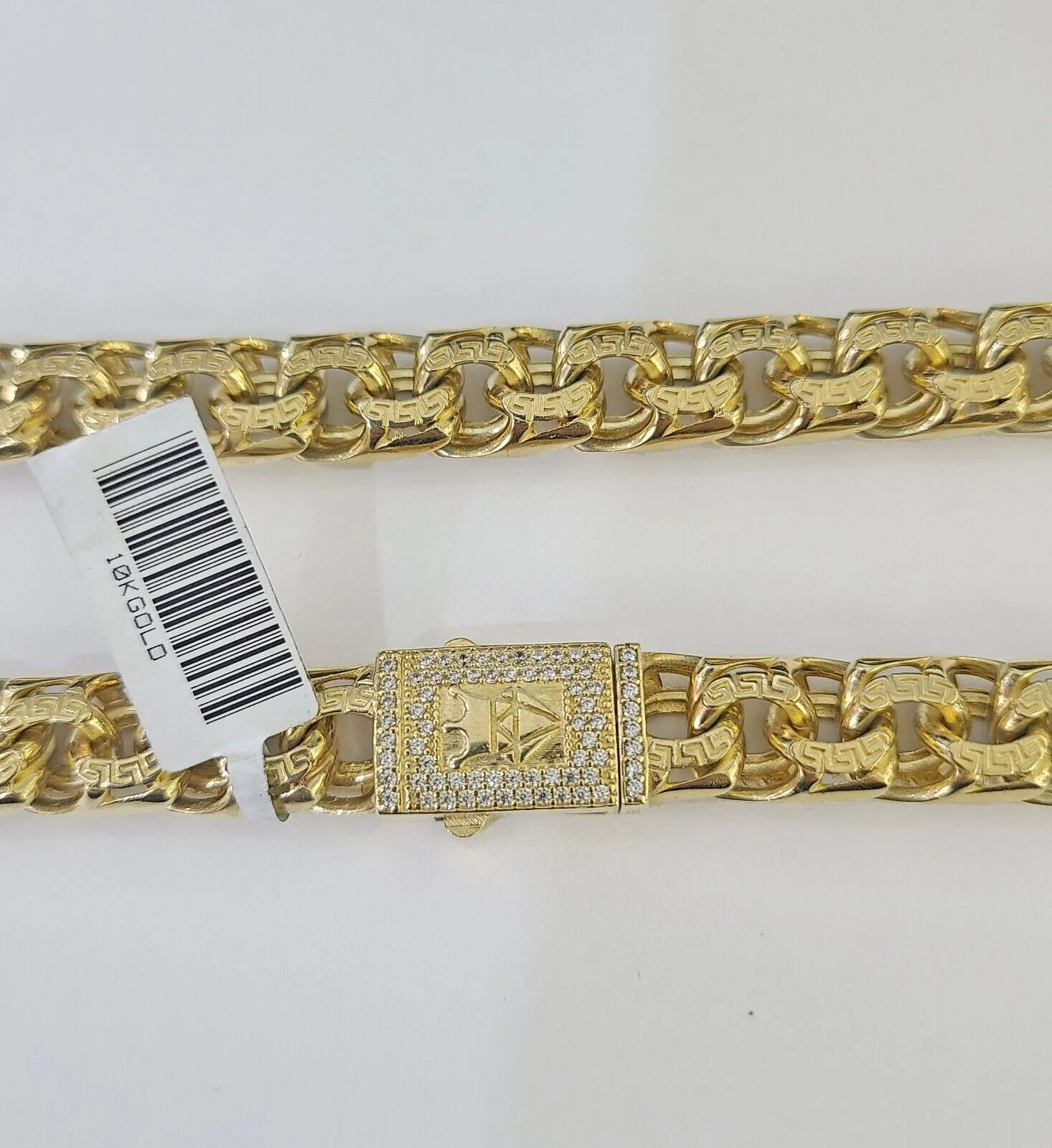 Real 10k Gold Chino ID Chain 9mm 24Inch Yellow Necklace Real gold - Image 5
