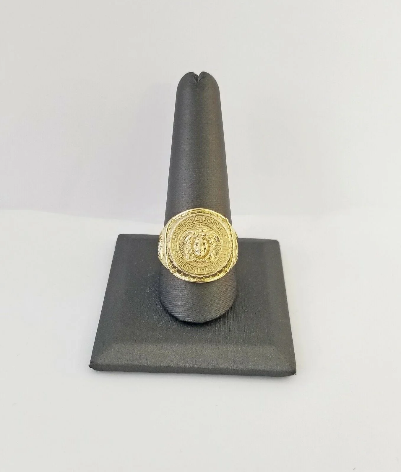 Real 10k gold circular sizable ring ,10kt yellow All Sizes Casual Circle Band Men - Image 5