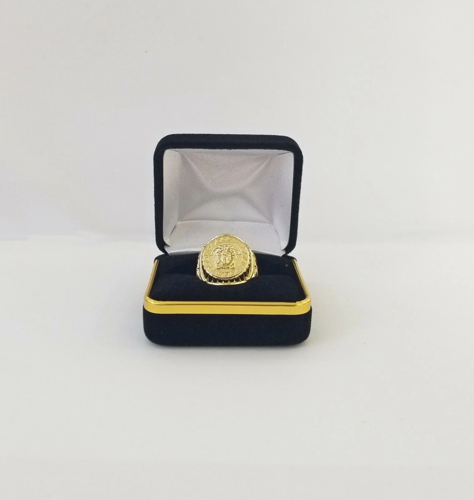 Real 10k gold circular sizable ring ,10kt yellow All Sizes Casual Circle Band Men - Image 6
