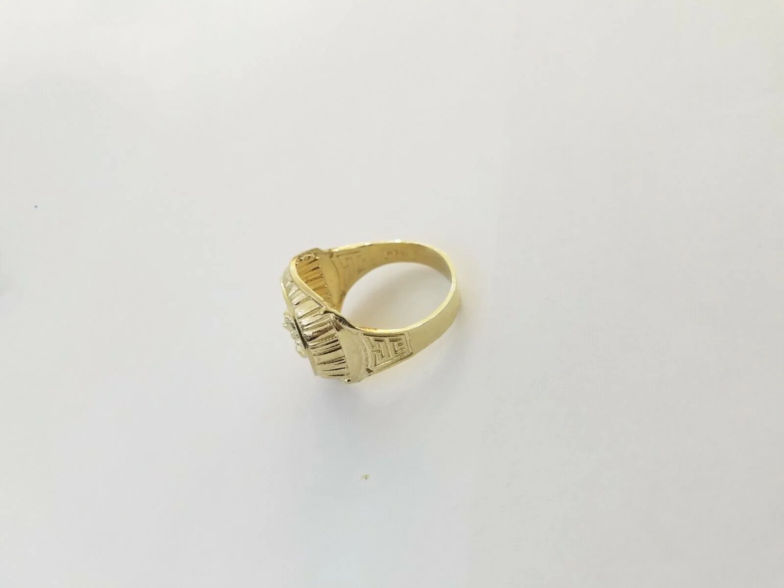 Real 10k gold circular sizable ring ,10kt yellow All Sizes Casual Circle Band Men - Image 7