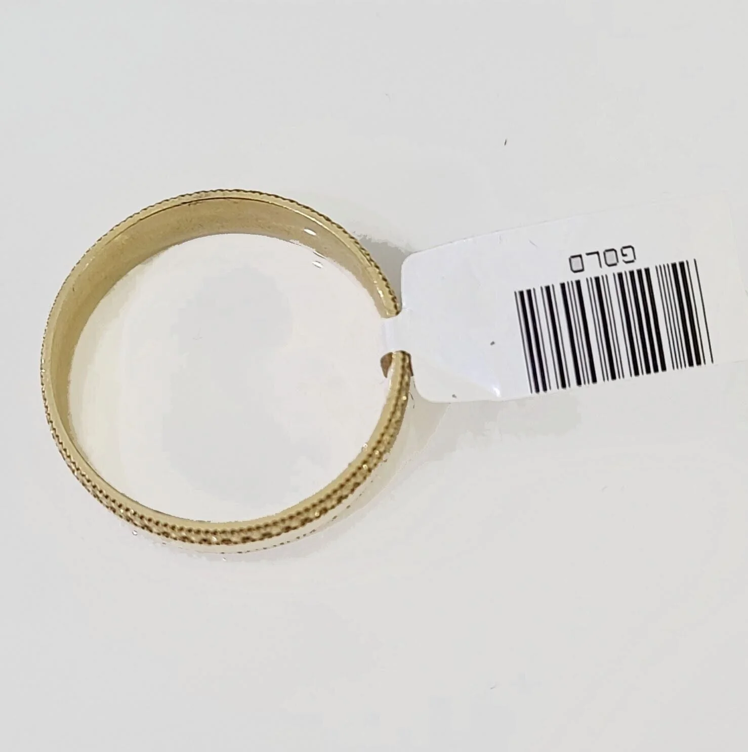 Real 10k gold circular sizable ring / 10kt yellow Gold All Sizes Wedding Band Men - Image 6