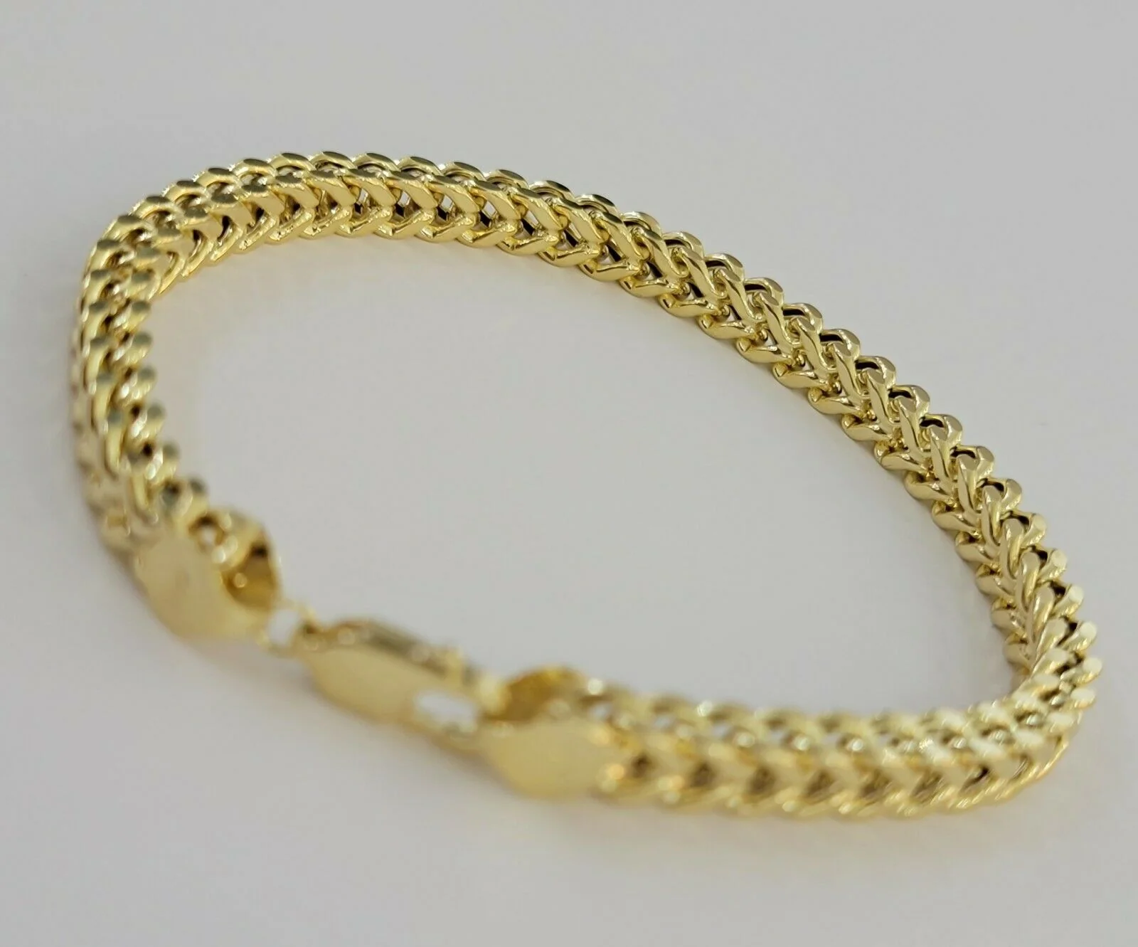 Real 10k Gold Franco Bracelet 8" 5mm 10kt Yellow Gold Authentic 10kt MEN STRONG - Image 3