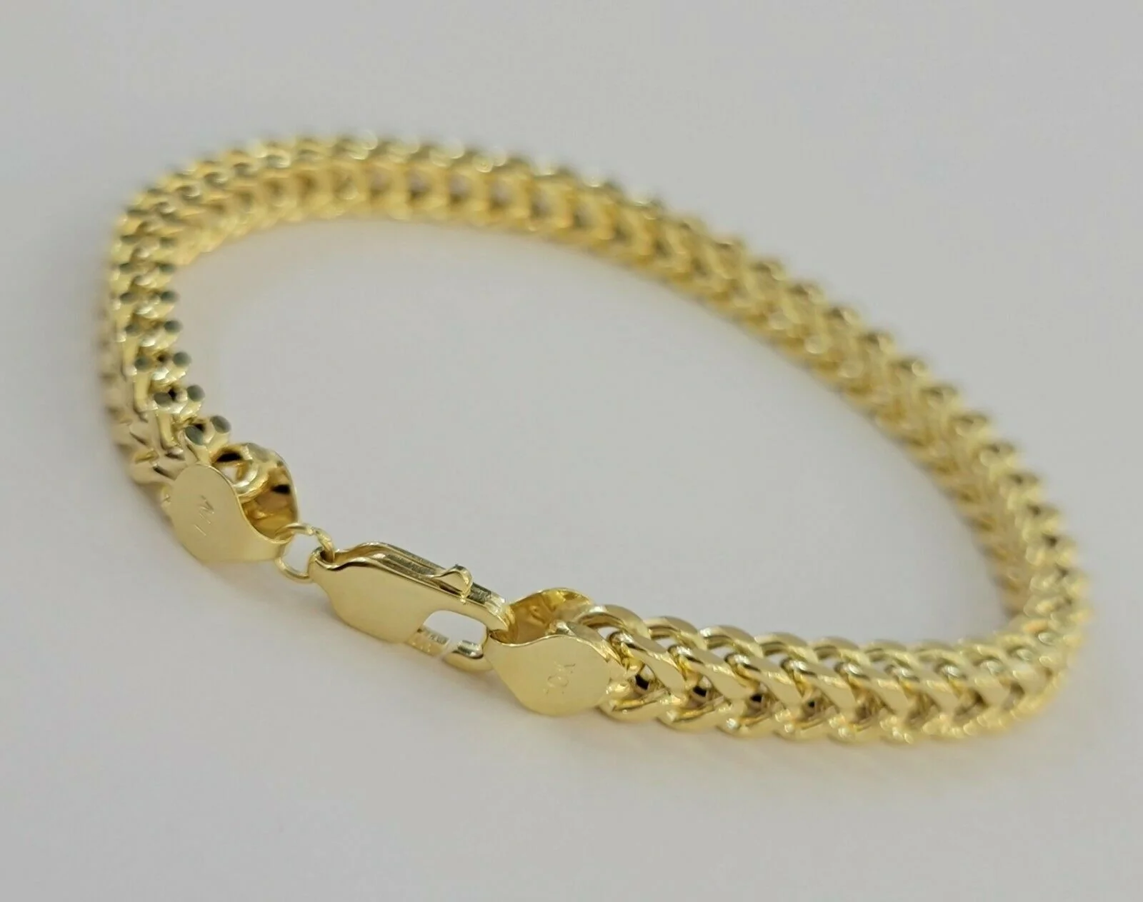 Real 10k Gold Franco Bracelet 8" 5mm 10kt Yellow Gold Authentic 10kt MEN STRONG - Image 5