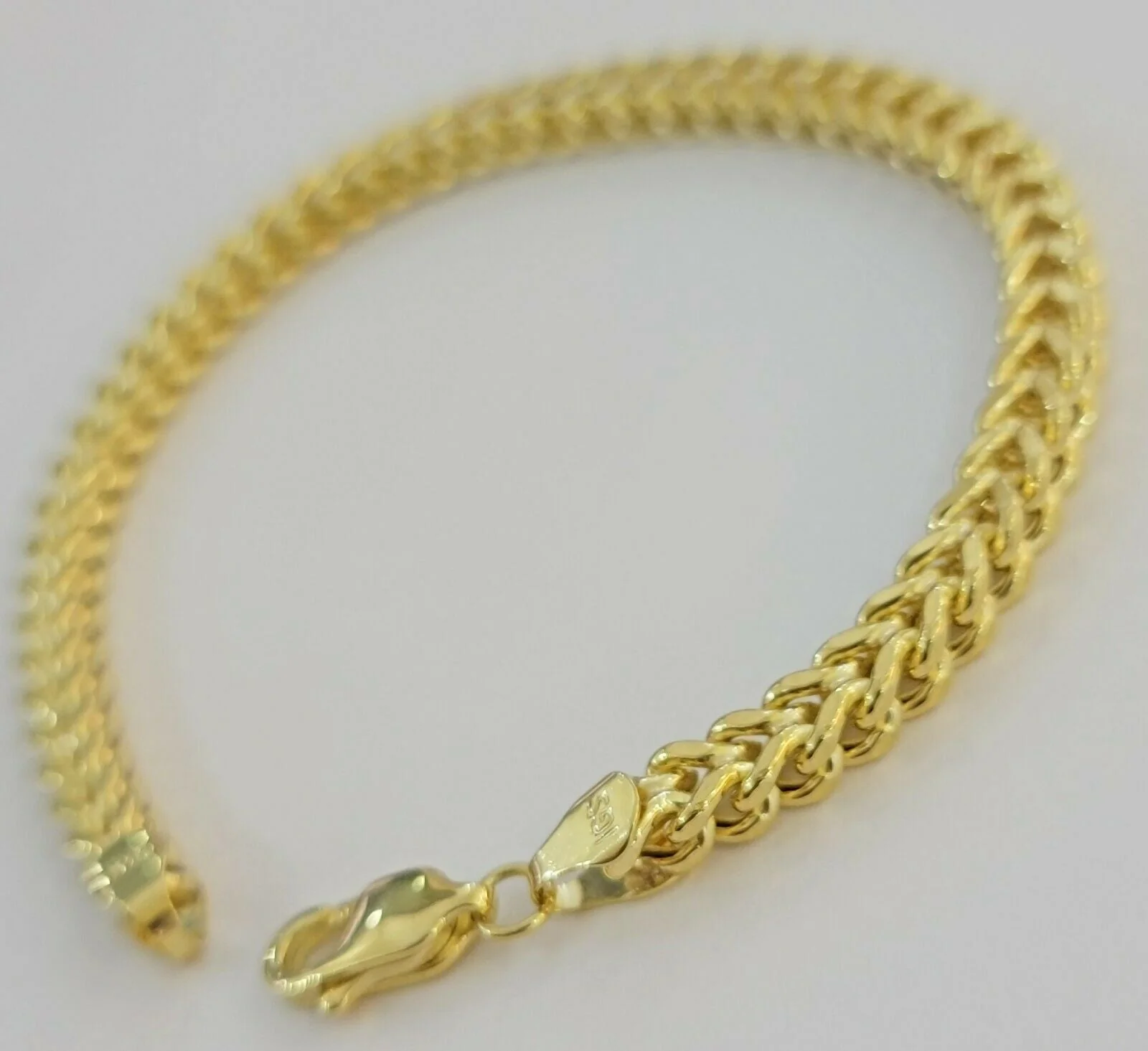Real 10k Gold Franco Bracelet 8" 5mm 10kt Yellow Gold Authentic 10kt MEN STRONG - Image 6