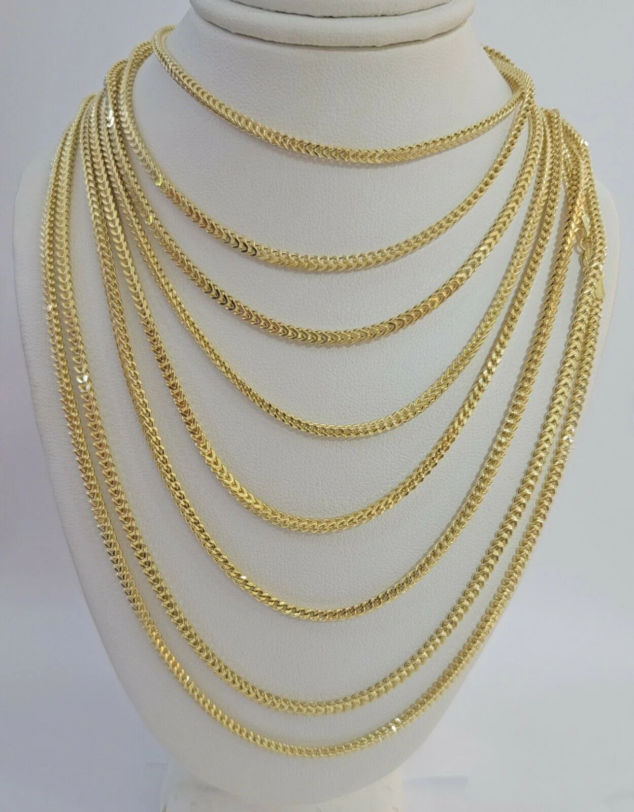 Real 10k Gold Franco chain Necklace 2.5mm 10KT Yellow Gold 16" -26" STRONG CHAIN - Image 10