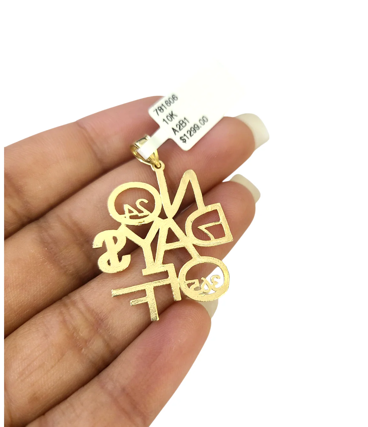 Real 10k Gold Franco Chain No Days Off Charm Pendant Necklace SET 2.5mm 18"-26" - Image 7