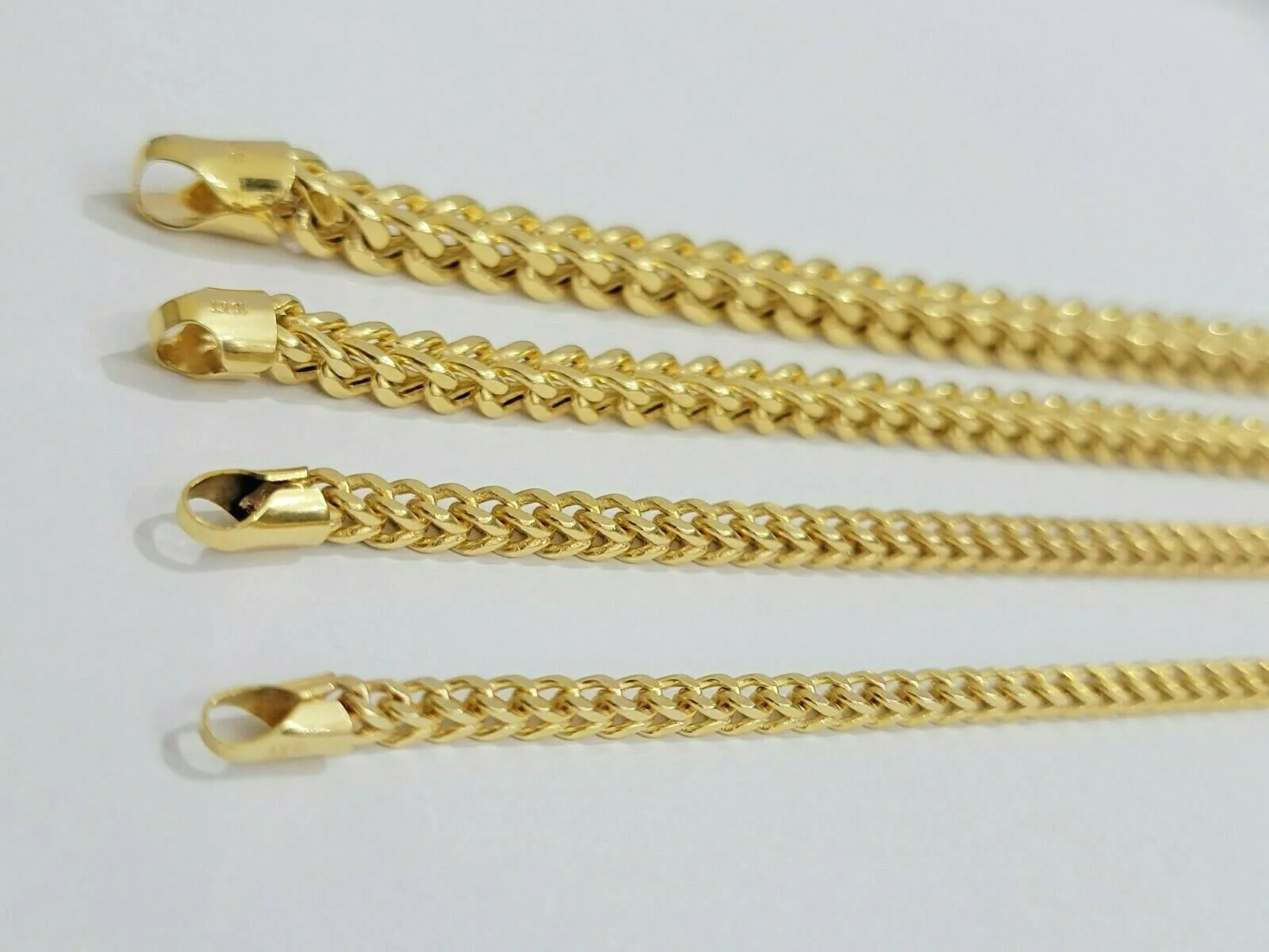 Real 10k Gold Franco Necklace Box Chain 20"-28" Inch 3mm-5mm 10kt Yellow Gold - Image 5