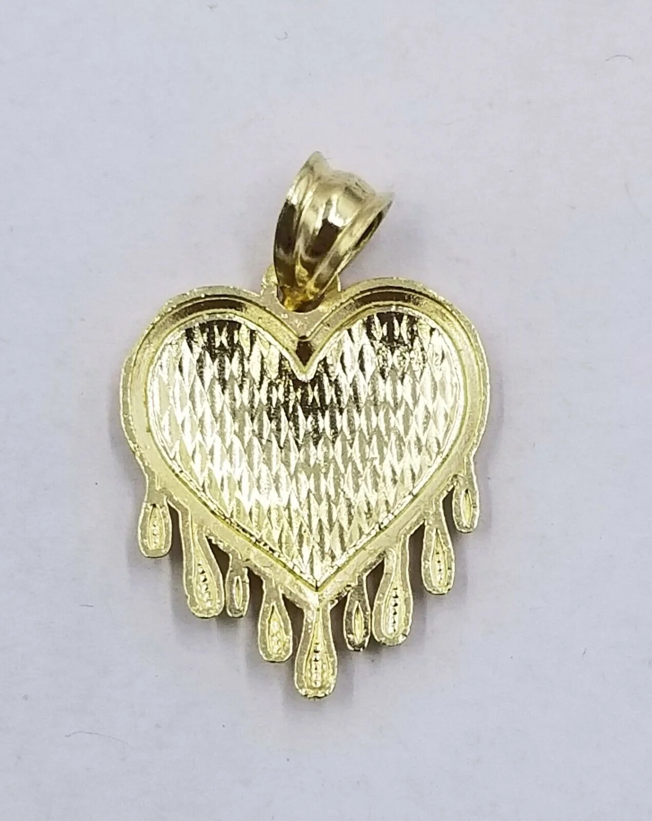 Real 10k Gold Heart Pendant Rope Chain Ladies Charm Necklace 18 20 22 24 26 28 - Image 6