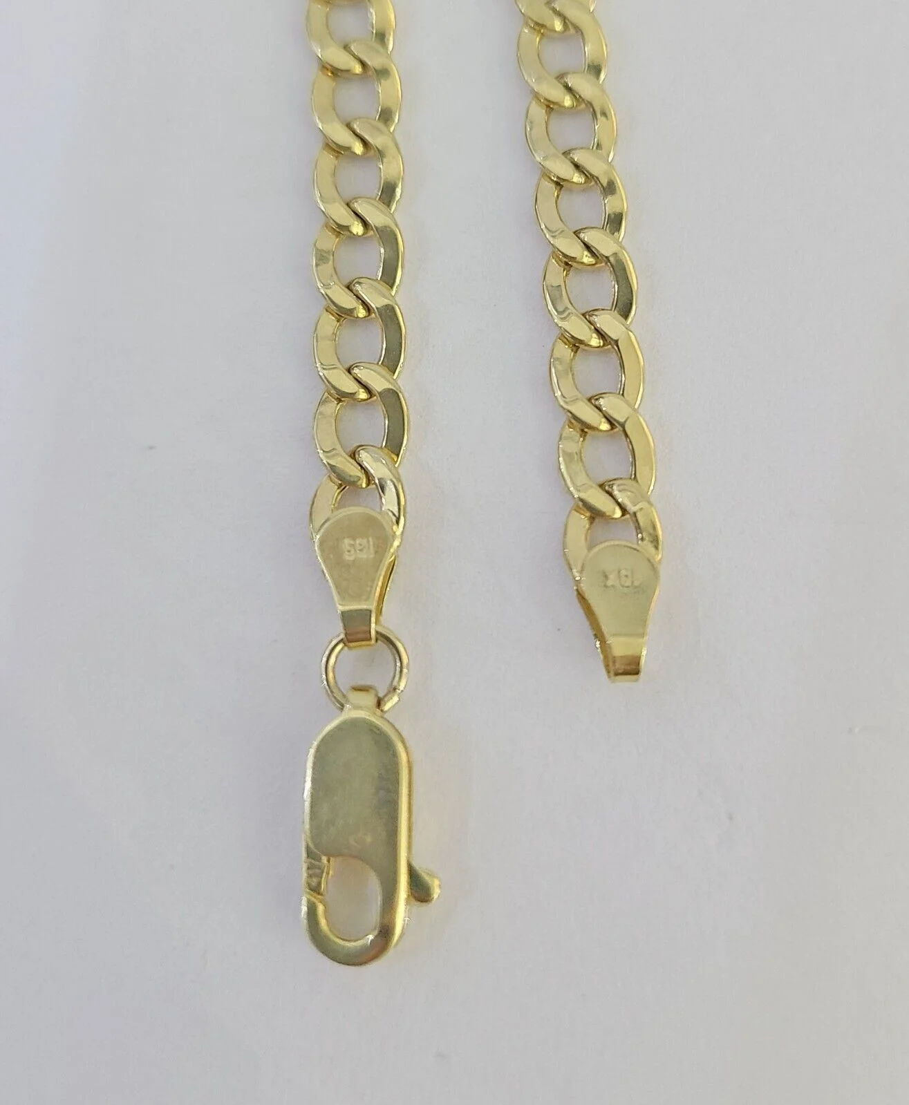 REAL 10K Gold ID Bracelet Kids Baby Cuban Curb Link Unisex - Image 6