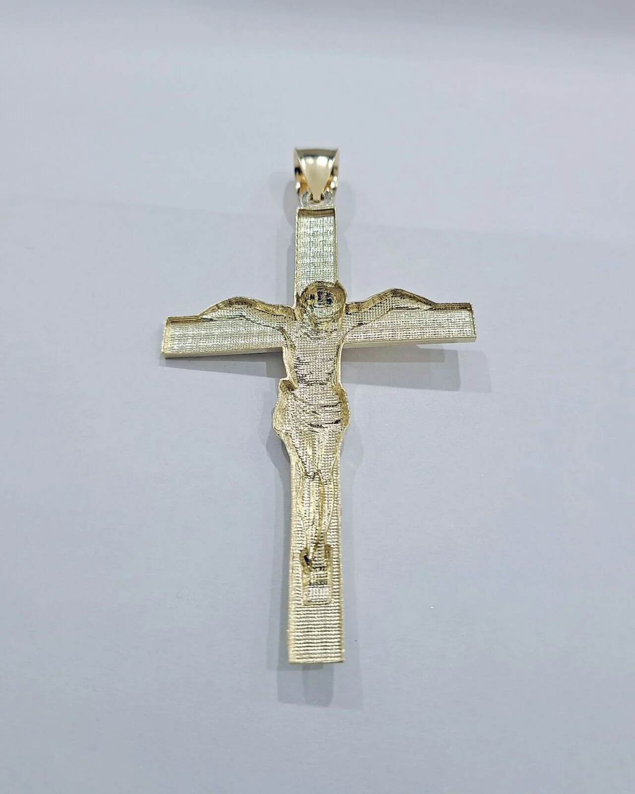 Real 10k Gold Jesus Crucifix Charm Pendant 10kt Yellow Gold Men Women - Image 7