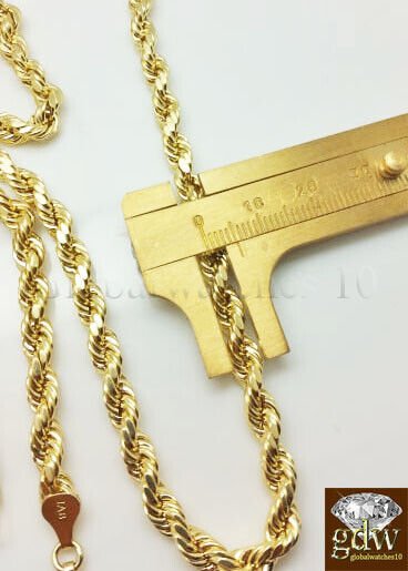 Real 10k Gold Men's Jesus Crucifix Cross Pendent Charm with 28 Inch Rope Chain. - Image 8