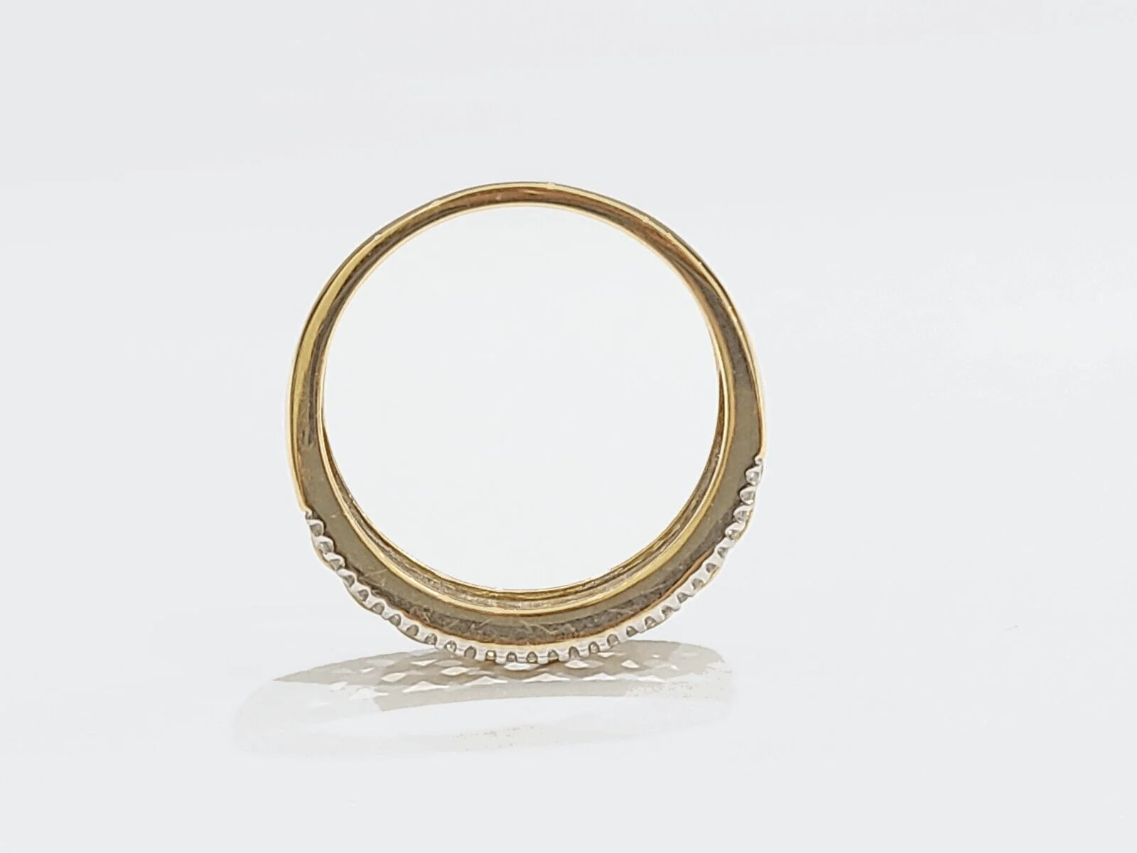 Real 10k Gold Men's Ring size 10.5 10kt Yellow gold, Wedding Band Diamond - Image 3