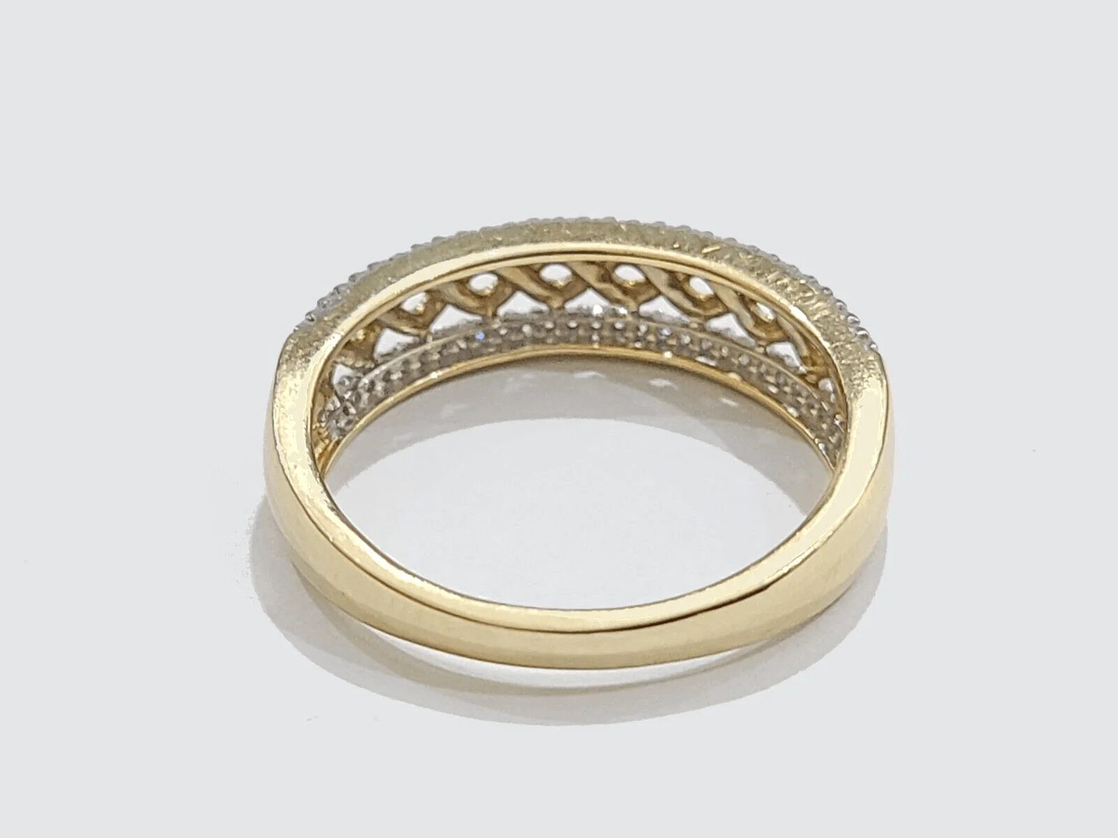 Real 10k Gold Men's Ring size 10.5 10kt Yellow gold, Wedding Band Diamond - Image 6