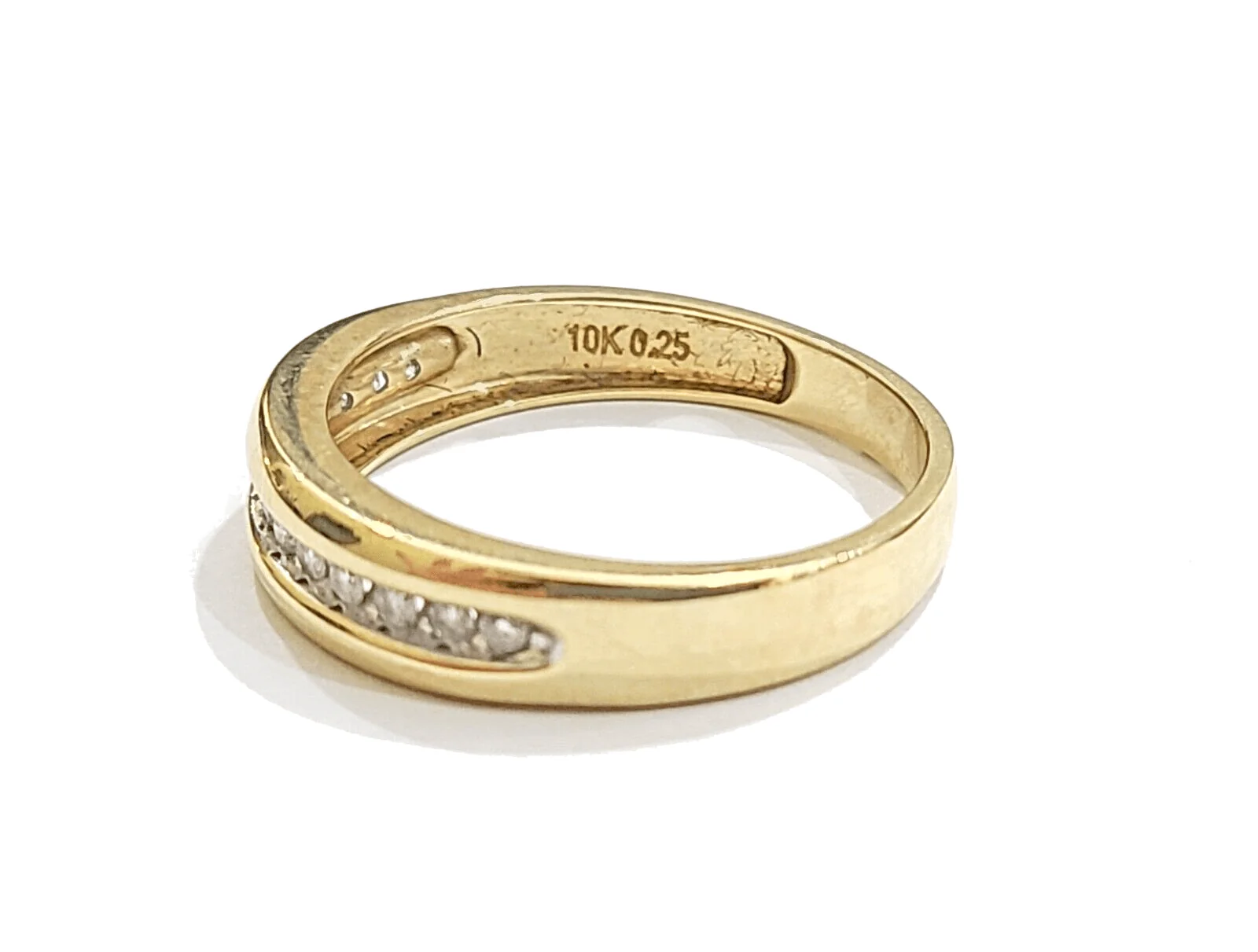 Real 10k Gold Men's Ring 10kt Yellow gold, Wedding Band Diamond Ring Sizes 6,7,8,9,10,11 & 12 - Image 2