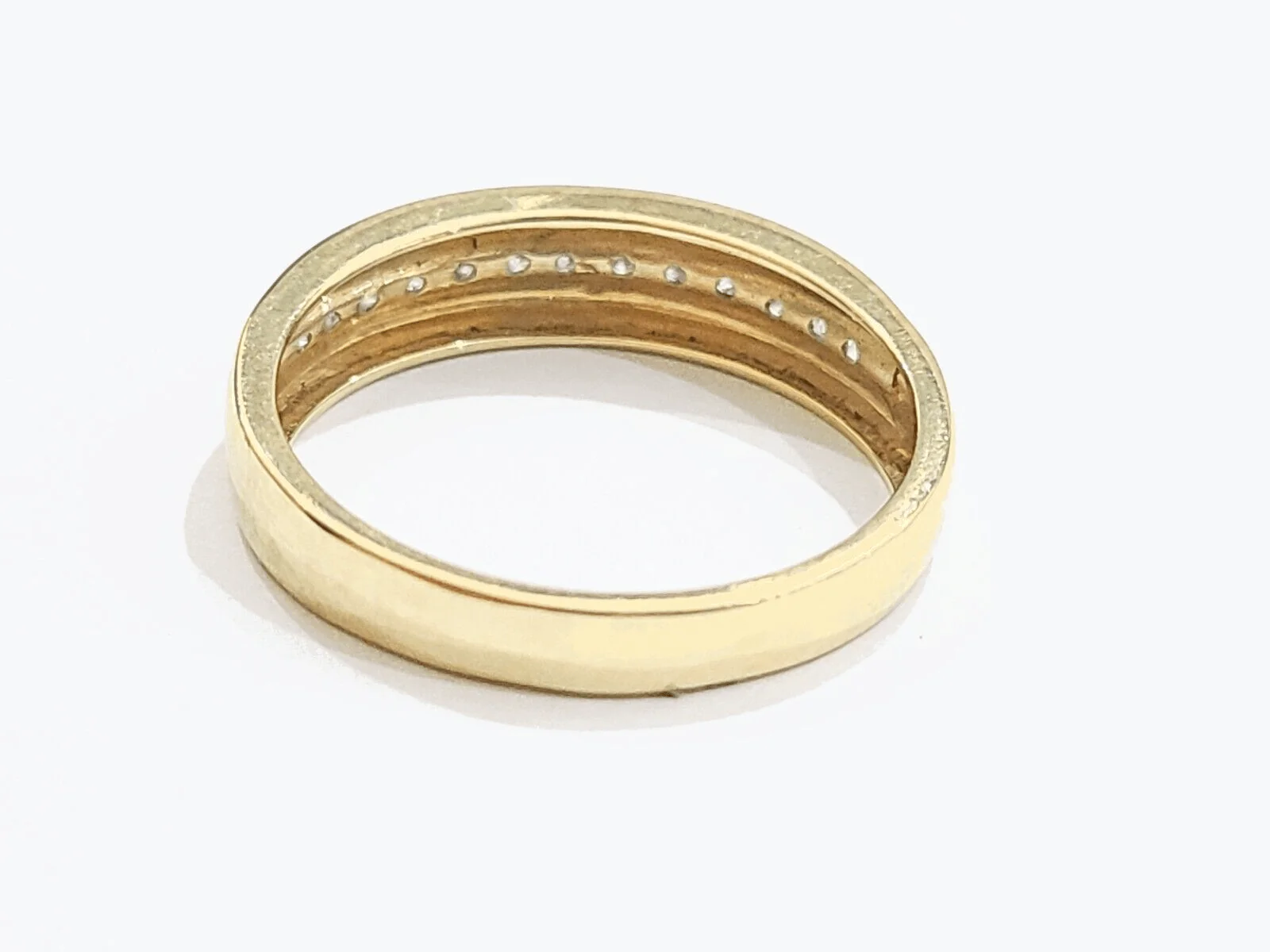 Real 10k Gold Men's Ring 10kt Yellow gold, Wedding Band Diamond Ring Sizes 6,7,8,9,10,11 & 12 - Image 6