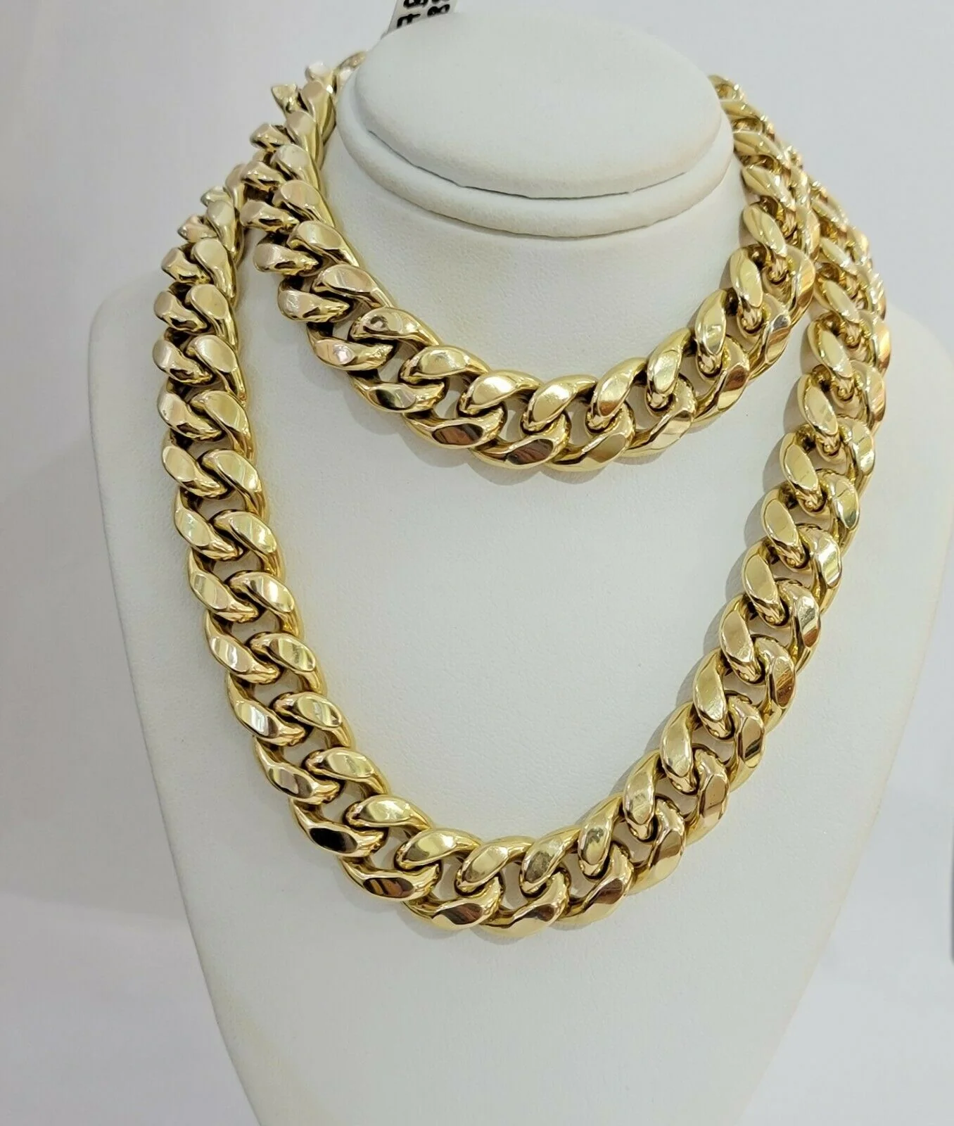 REAL 10k Gold Miami Cuban Chain 13mm Link Mens Necklace 24" 10kt Yellow, STRONG - Image 5