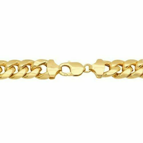 Real 10k Gold Miami Cuban chain 7mm 24" Lobster Lock Men's 10kt Yellow Gold, MEN - Image 2