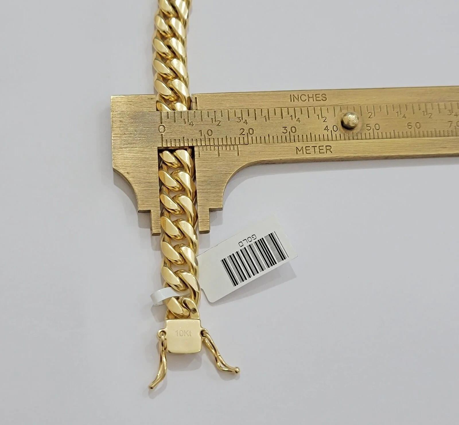 REAL 10k Gold Miami Cuban ladies Bracelet 7" 8mm 10kt Yellow Strong SOLID Links - Image 6