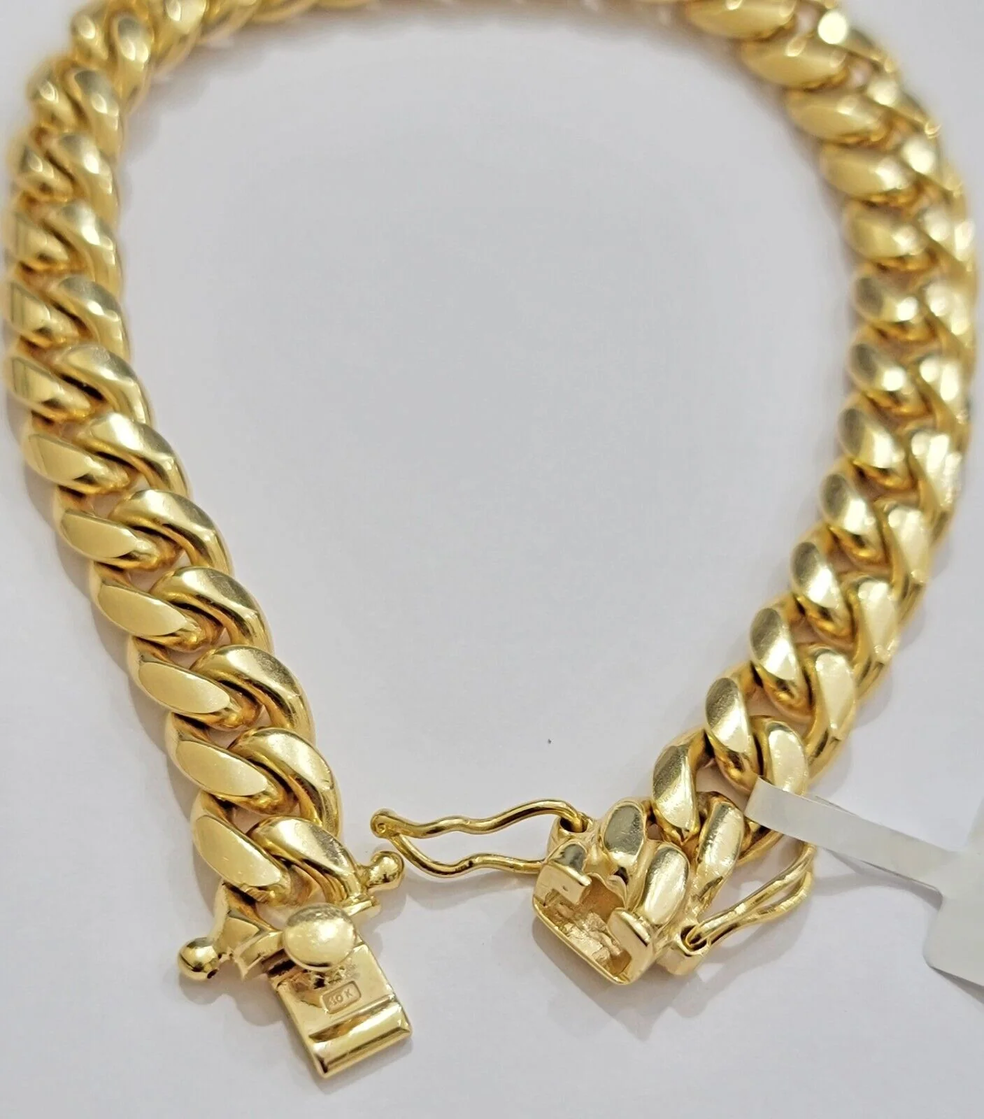 REAL 10k Gold Miami Cuban ladies Bracelet 7" 8mm 10kt Yellow Strong SOLID Links - Image 7