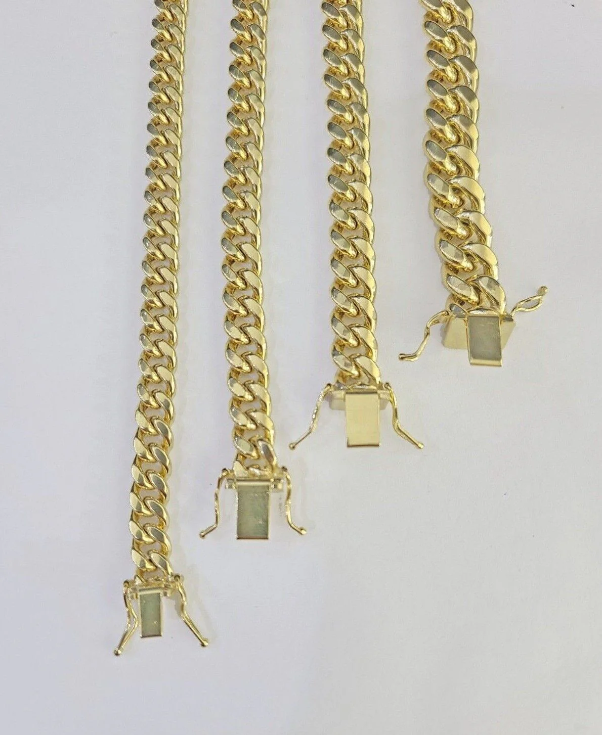 Real 10k Gold Miami Cuban link Bracelet 6mm-9mm 7"-9" 10kt Yellow Gold - Image 10