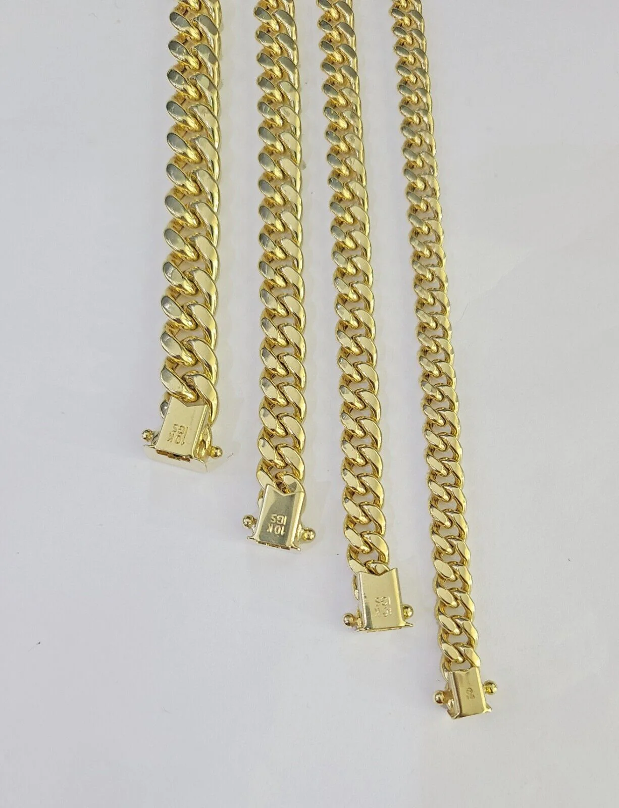Real 10k Gold Miami Cuban link Bracelet 6mm-9mm 7"-9" 10kt Yellow Gold - Image 11