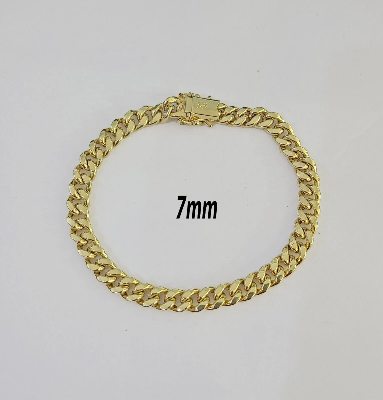 Real 10k Gold Miami Cuban link Bracelet 6mm-9mm 7"-9" 10kt Yellow Gold - Image 6