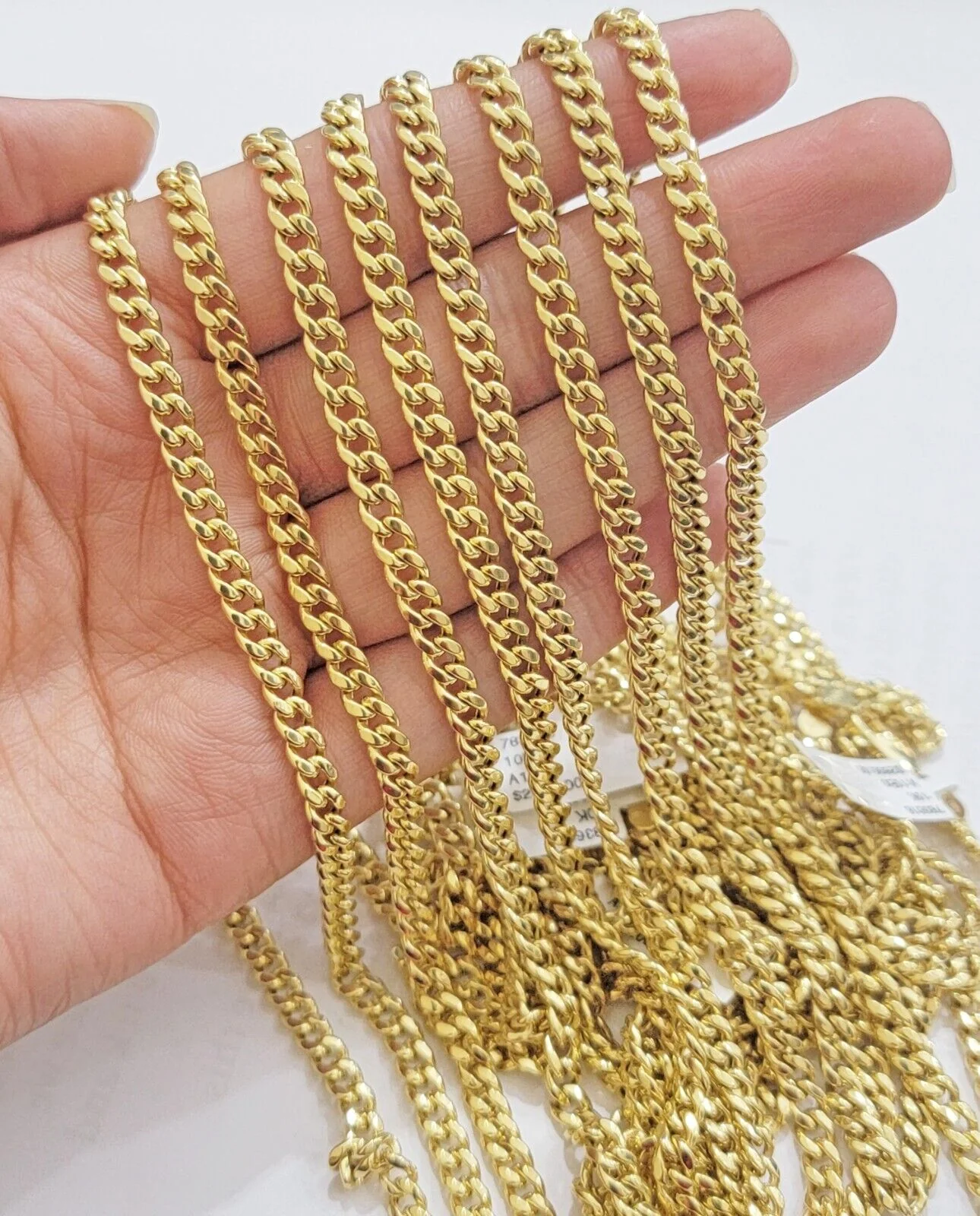 Real 10k Gold Miami Cuban Link chain Necklace 5mm 16"-28" 10kt Yellow Men Women - Image 9