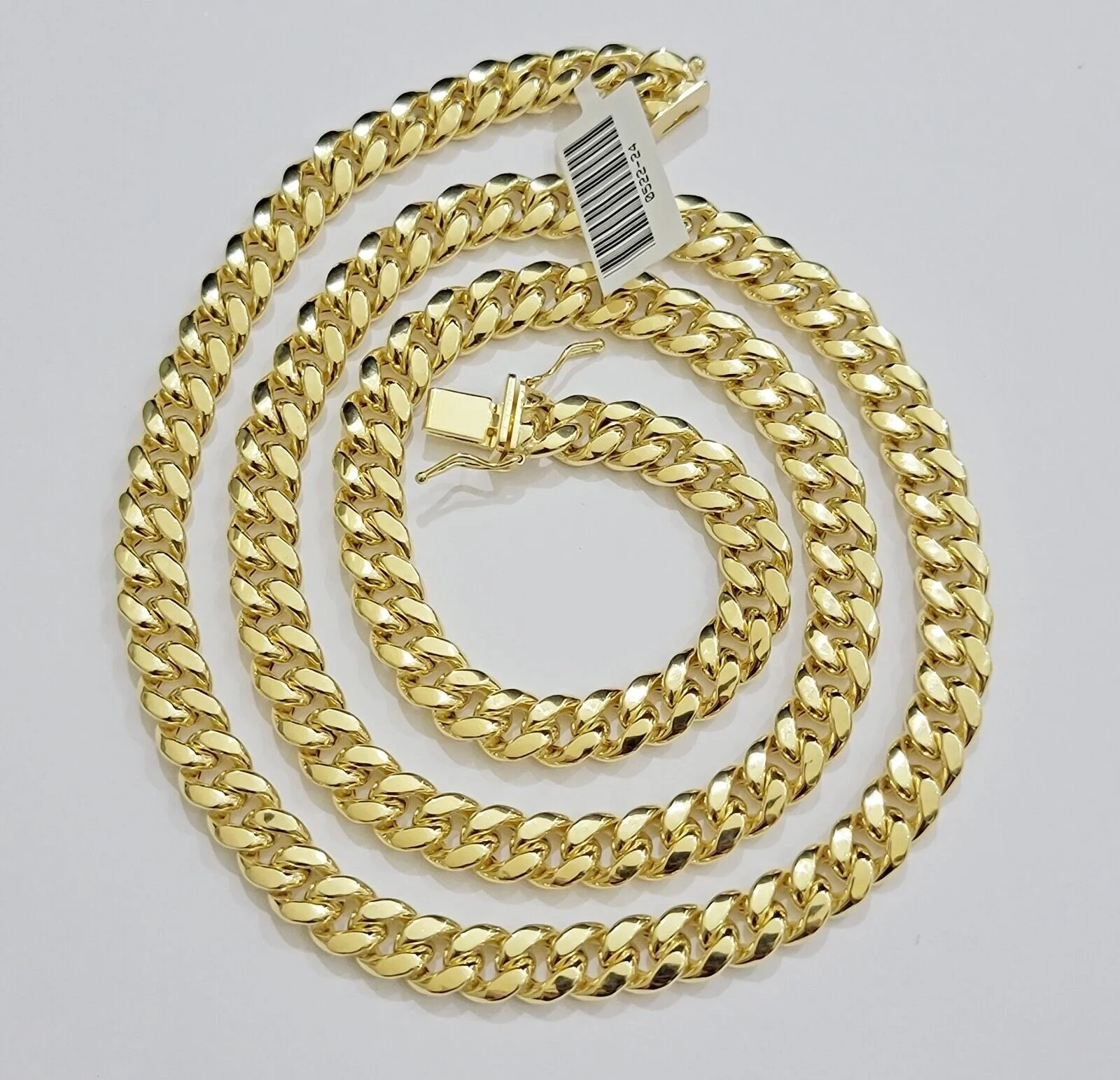 Real 10k Gold Necklace 20 Inch Chain Miami Cuban Link Men's 10KT STRONG LINKS - Image 3
