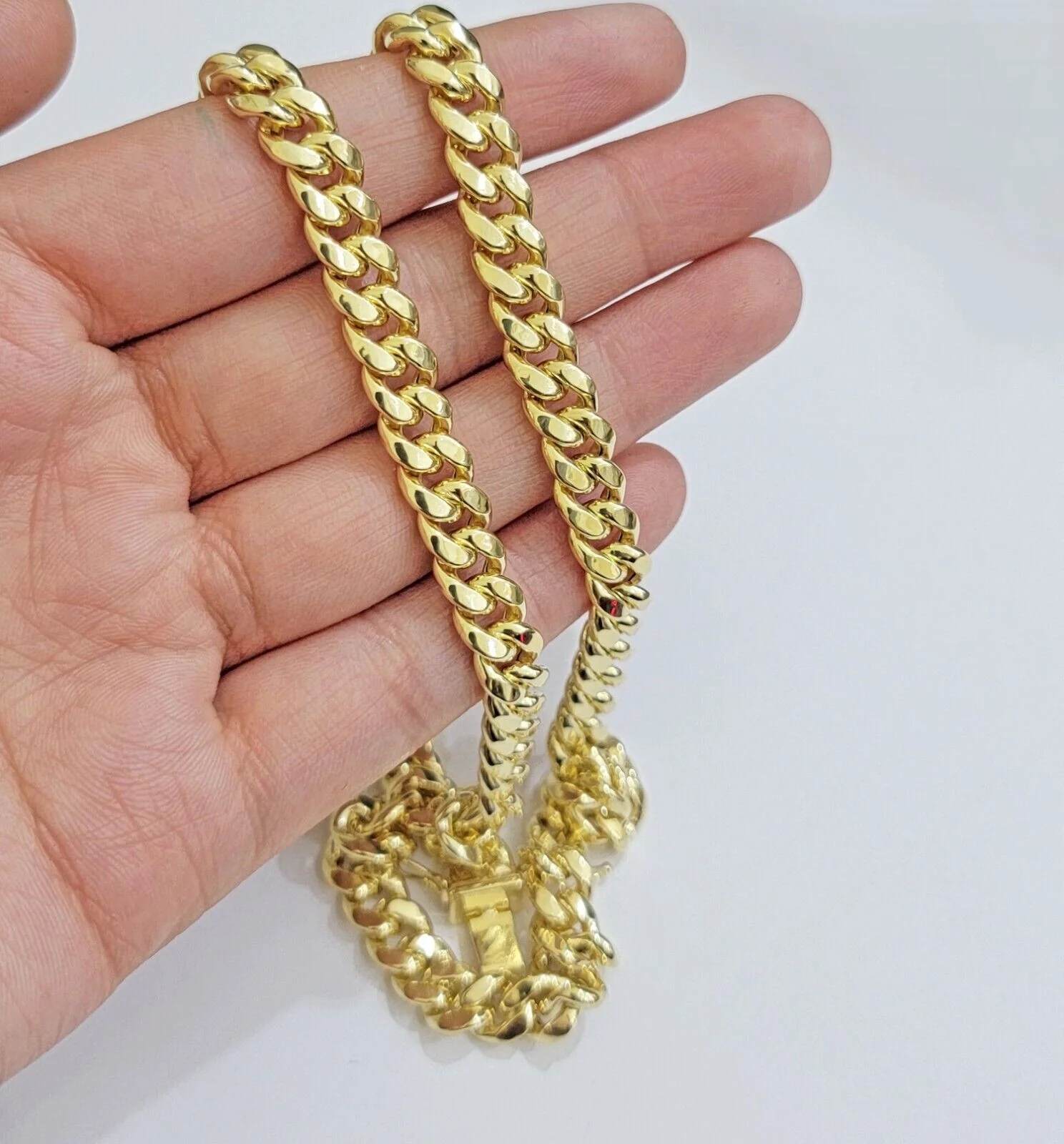 Real 10k Gold Necklace 8mm Miami Cuban Link Chain 20 - 30 Inch Men's 10KT STRONG - Image 7
