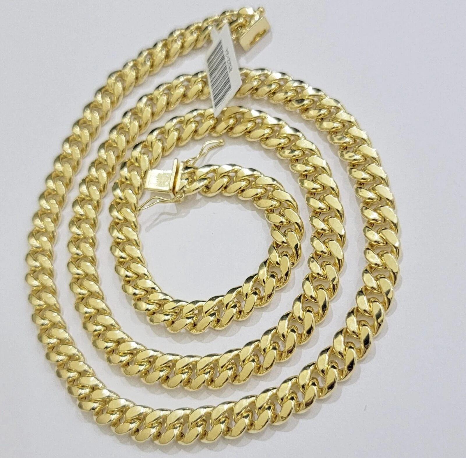 Real 10k Gold Necklace 8mm Miami Cuban Link Chain 26 Inch Men's 10KT STRONG LINK - Image 4