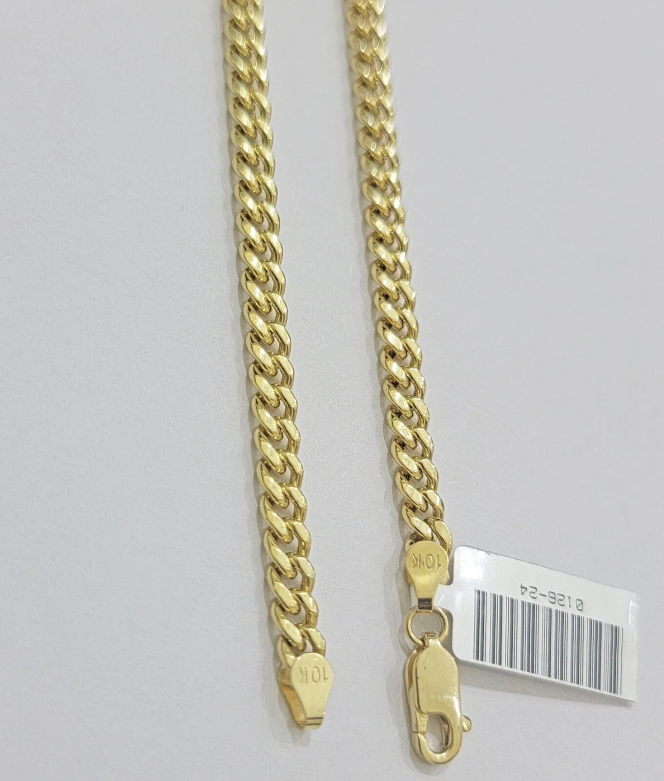 Real 10k Gold Necklace Chain Miami Cuban Link 3.5mm 18-26 Inch 10kt Men & Women - Image 10